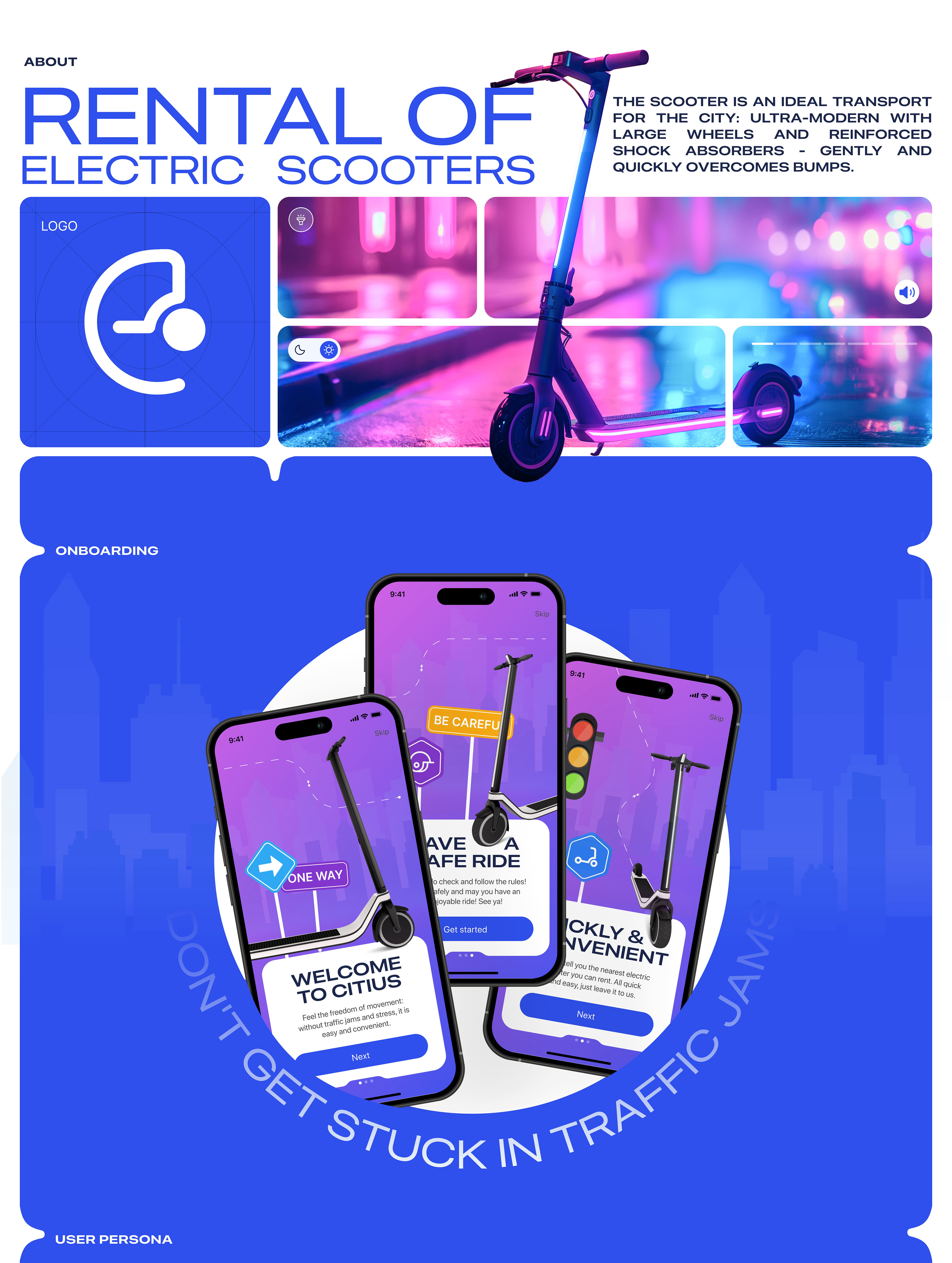 CITIUS | Мобильное приложение для аренды электросамокатов — Изображение №2 — Интерфейсы на Dprofile