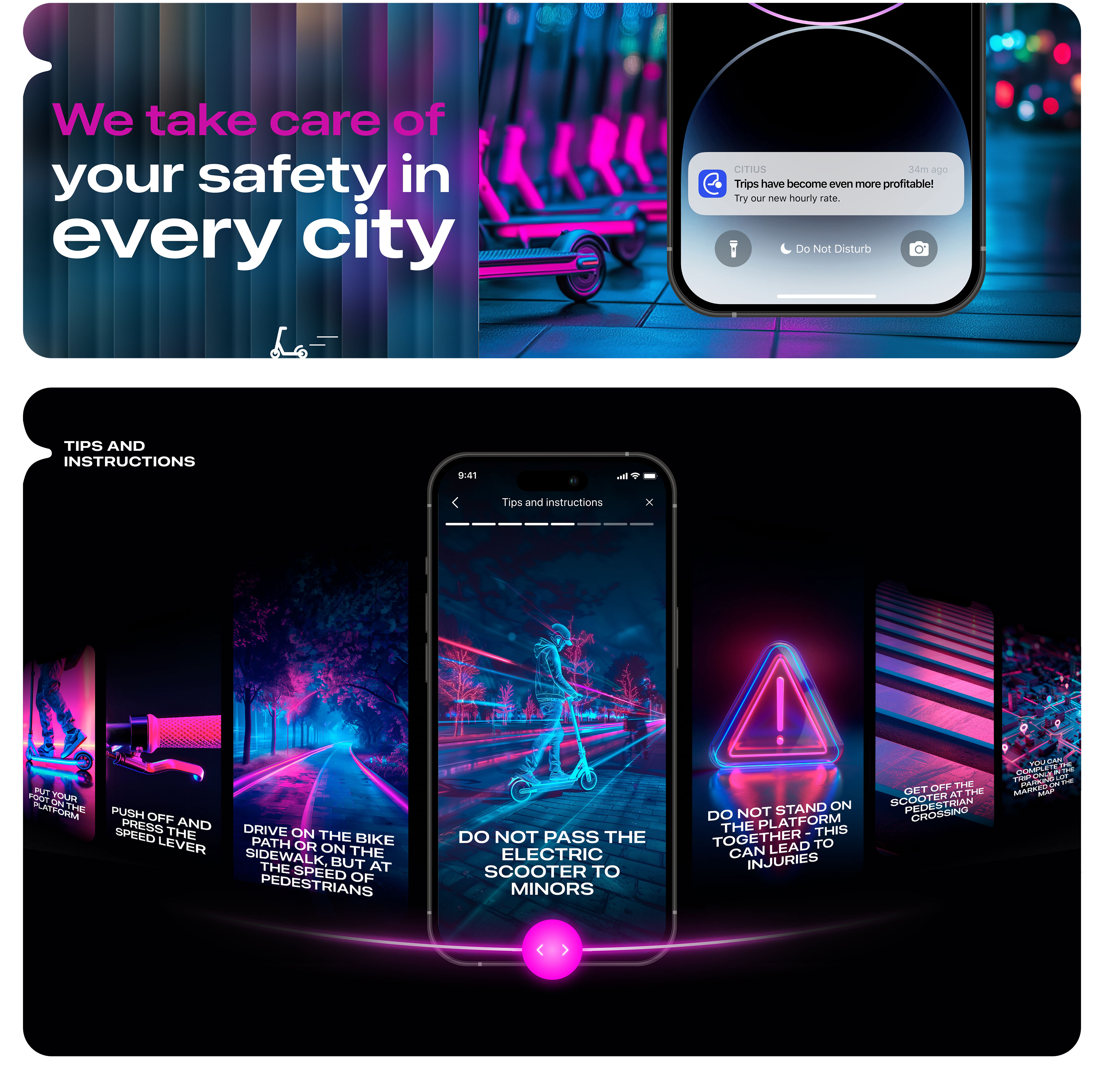 CITIUS | Мобильное приложение для аренды электросамокатов — Изображение №8 — Интерфейсы на Dprofile