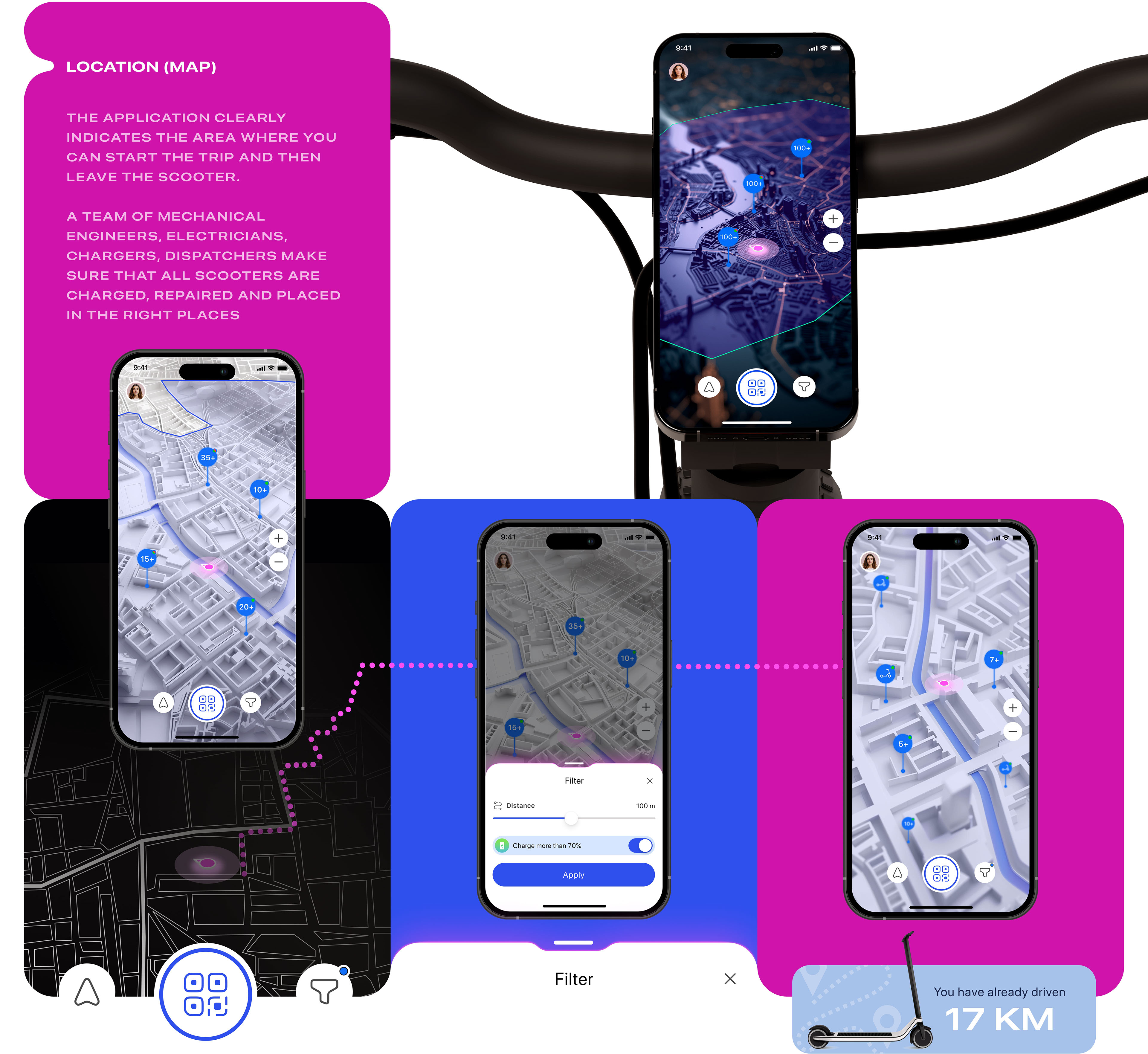 CITIUS | Мобильное приложение для аренды электросамокатов — Изображение №9 — Интерфейсы на Dprofile