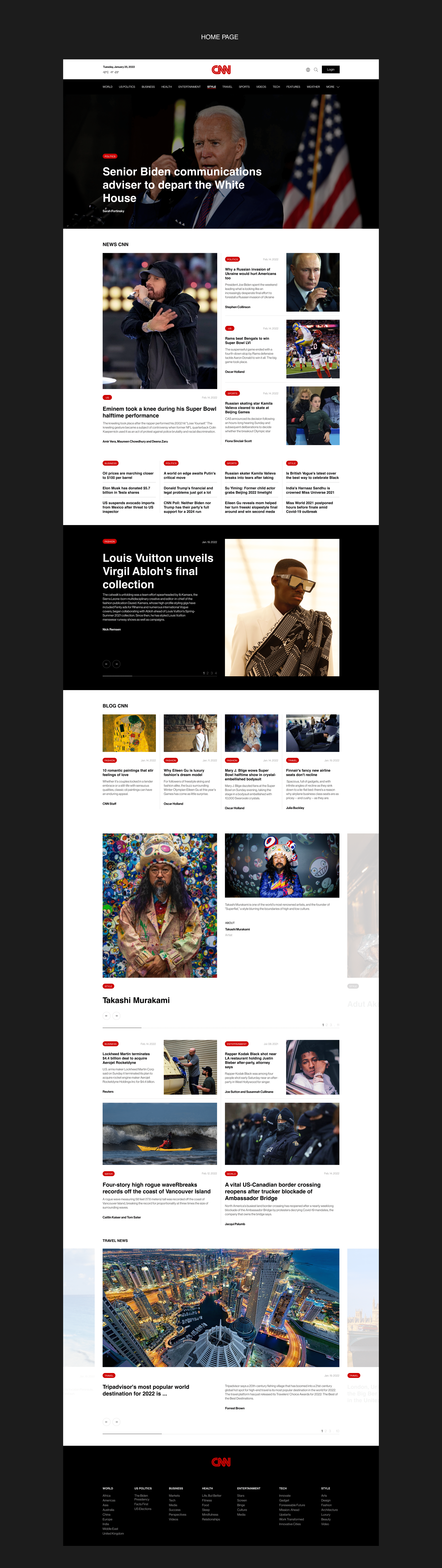 CNN — Изображение №2 — Интерфейсы, Брендинг на Dprofile