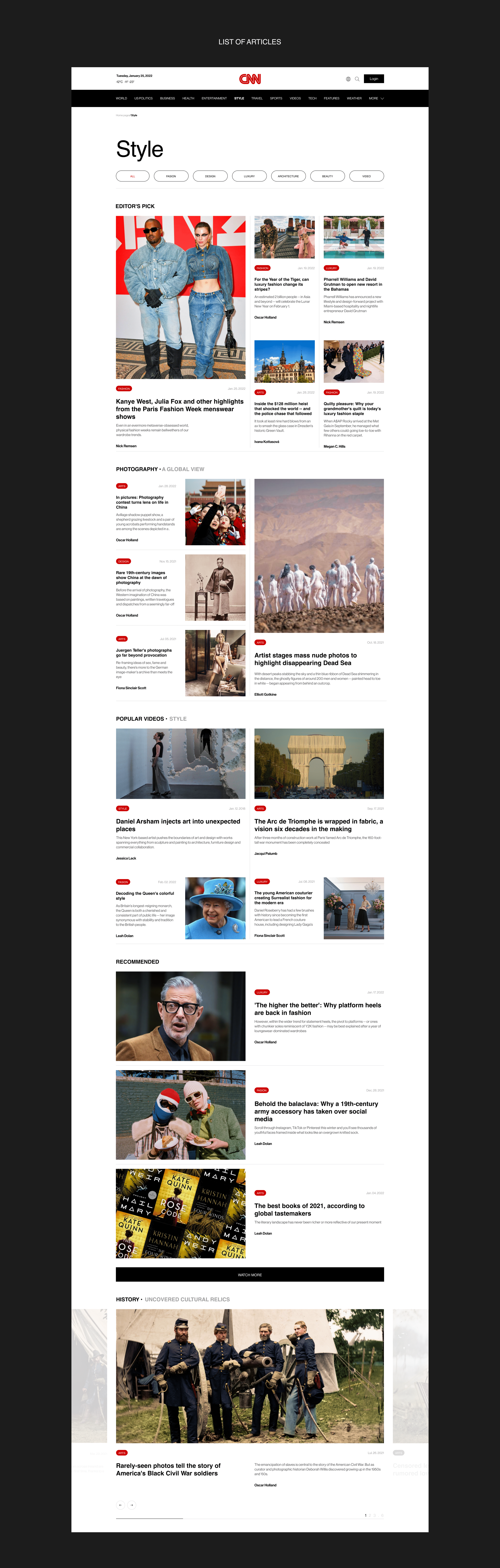 CNN — Изображение №6 — Интерфейсы, Брендинг на Dprofile