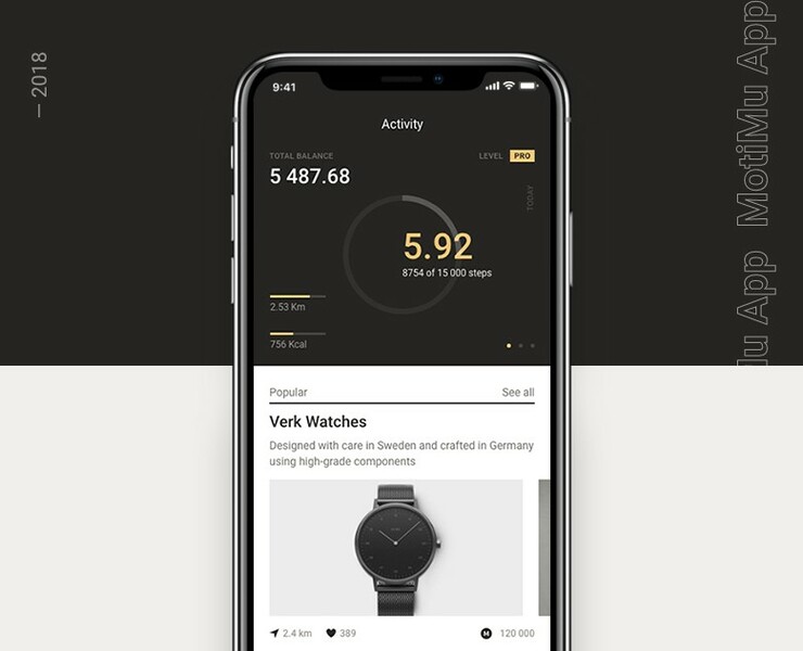 Motimu App — Интерфейсы на Dprofile