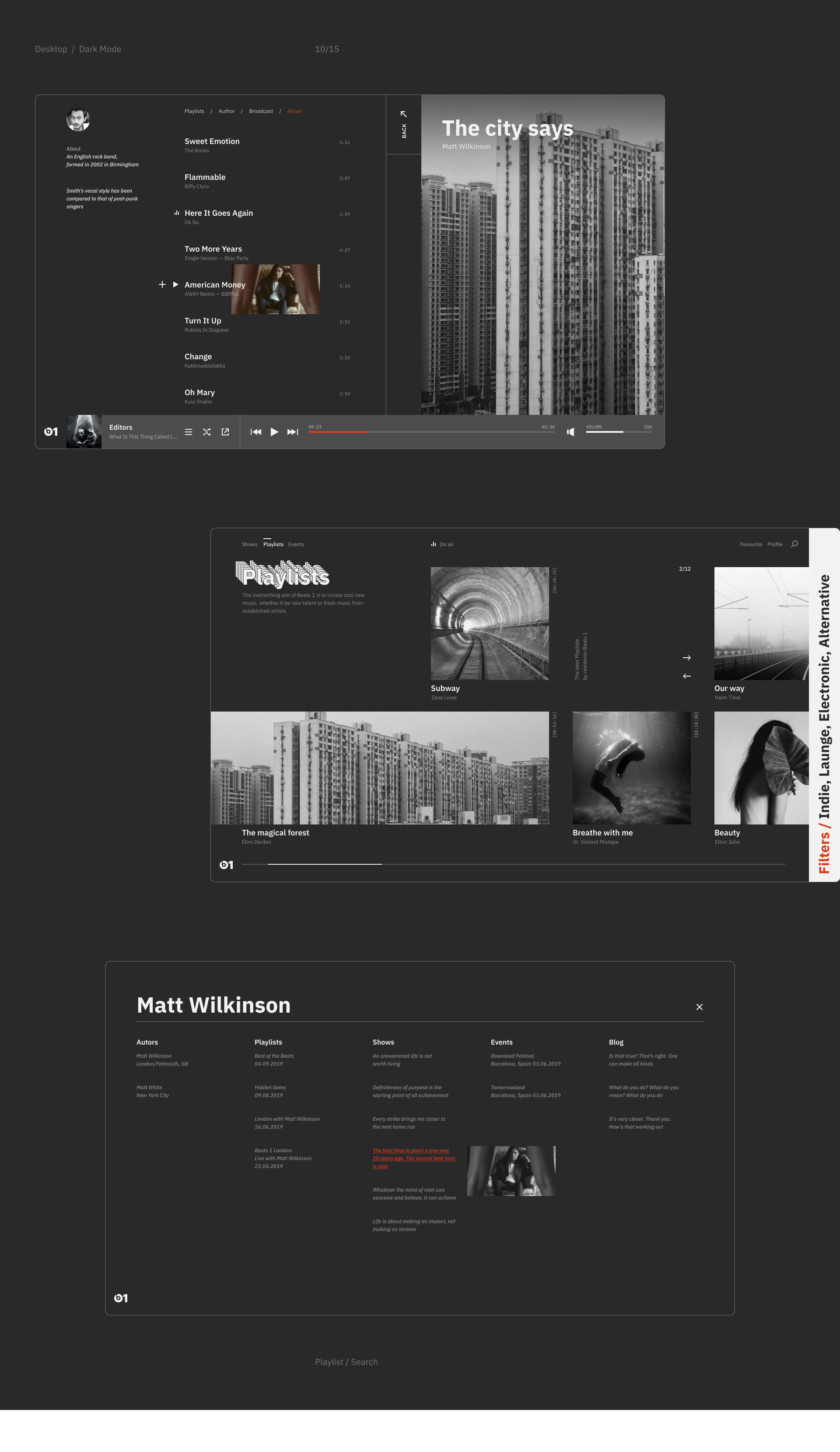 Online Radio Beats 1 — Изображение №9 — Интерфейсы на Dprofile