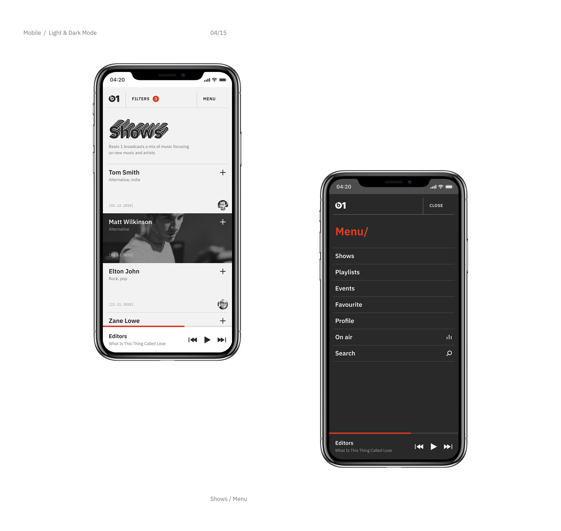 Online Radio Beats 1 — Изображение №4 — Интерфейсы на Dprofile