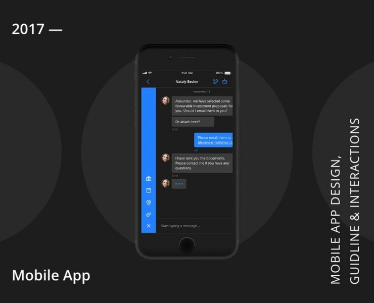 Mobile Bank Messenger — Интерфейсы на Dprofile