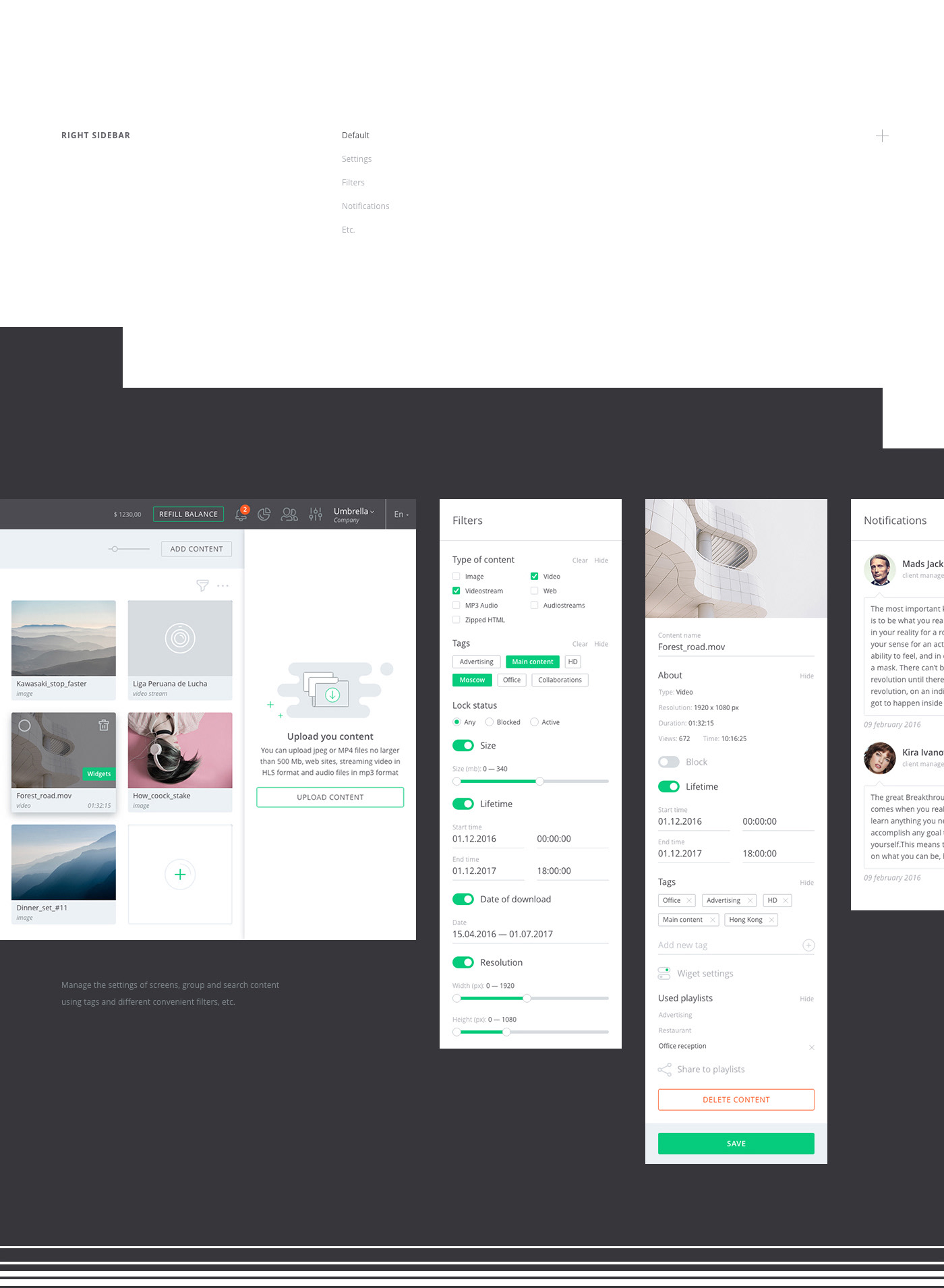 Look Content Manager — Изображение №8 — Интерфейсы на Dprofile