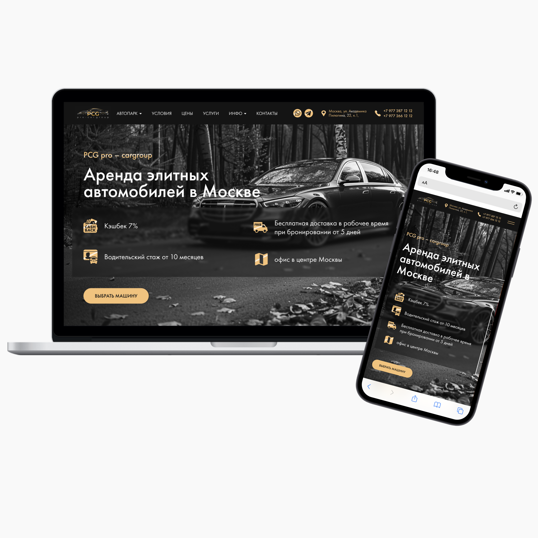 Дизайн сайта для PCG car group — Изображение №2 — Интерфейсы на Dprofile