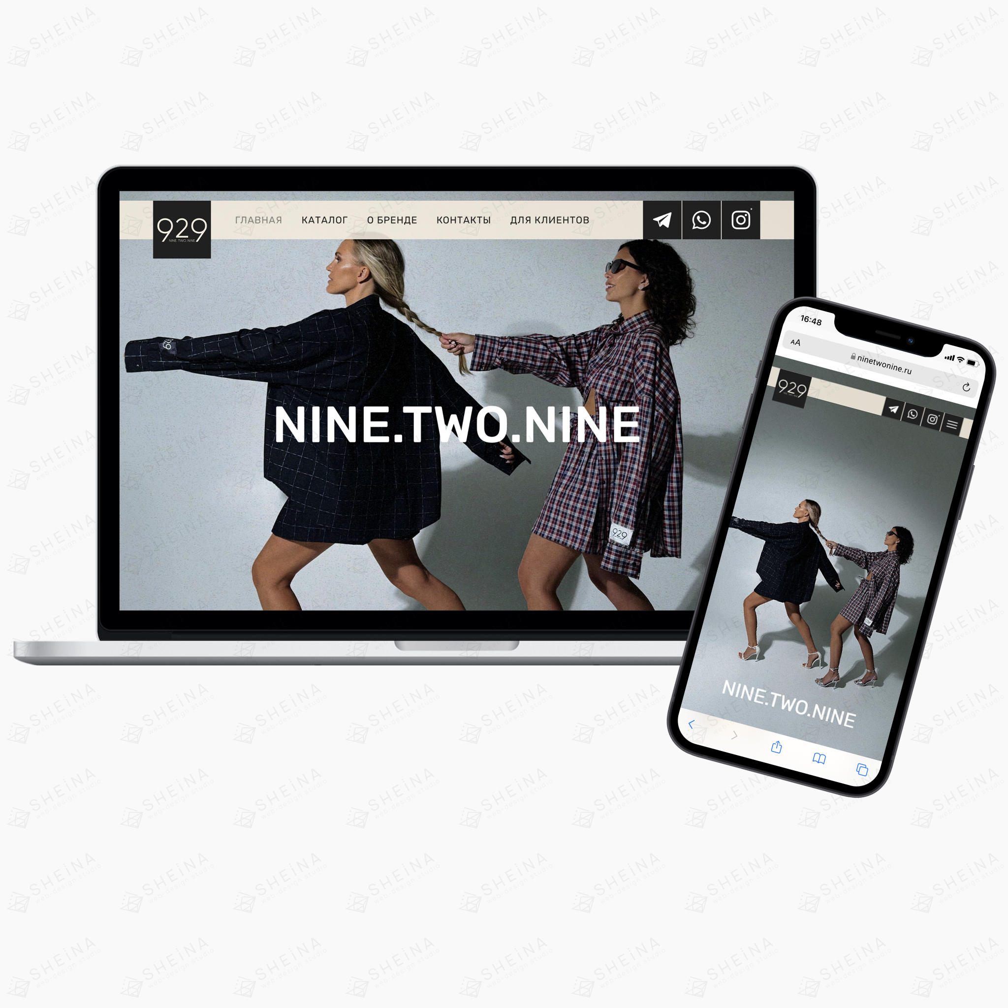 Сайт на Тильде для NINE. TWO. NINE — Изображение №1 — Интерфейсы на Dprofile