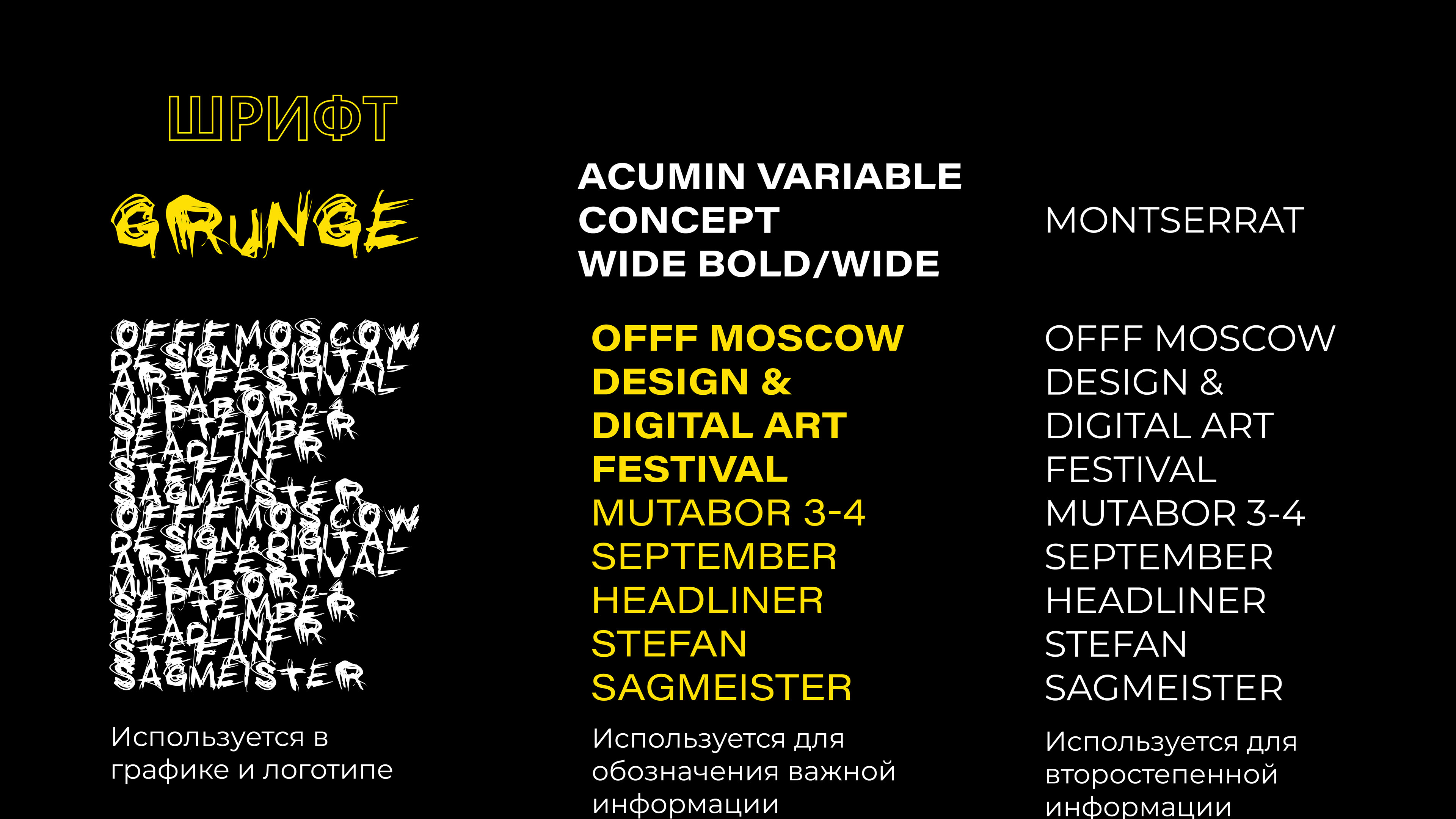 OFFF MOSCOW. Guidelines — Изображение №7 — Брендинг, Графика на Dprofile