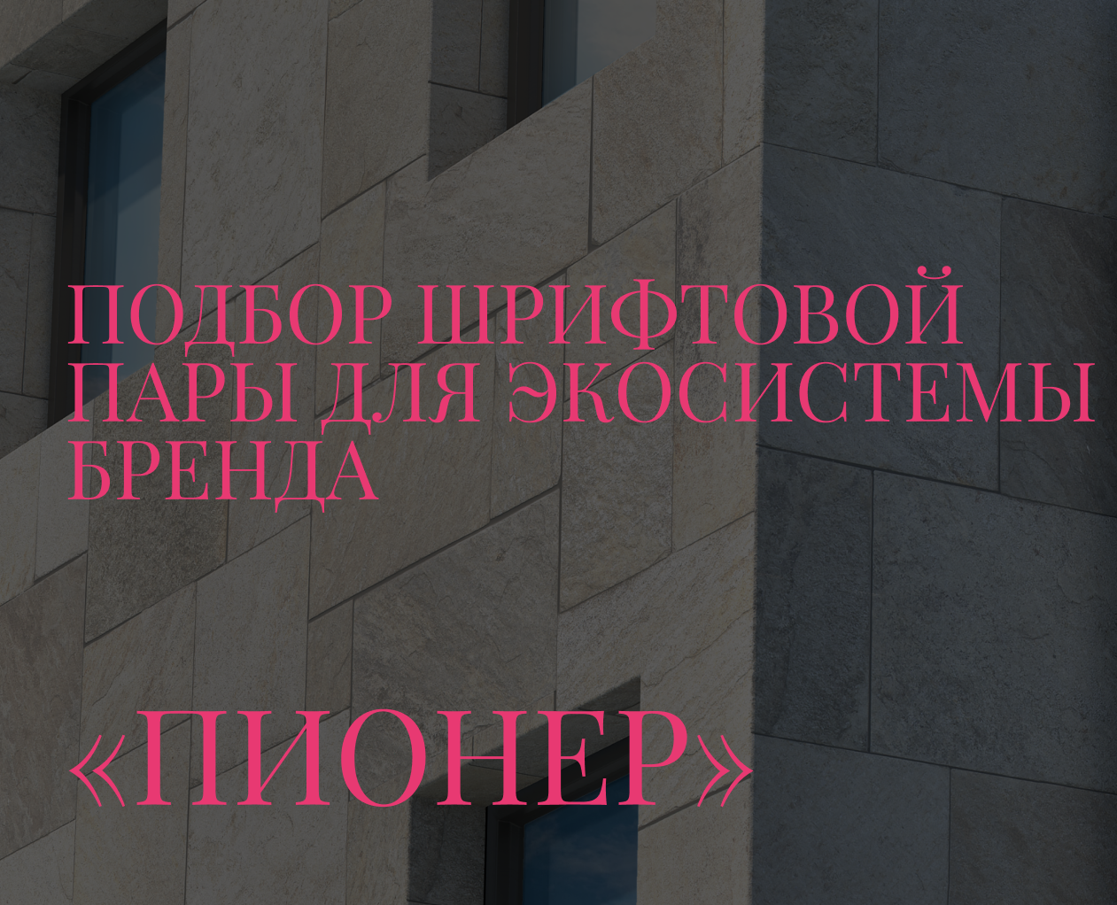 Подбор шрифтовой пары для экосистемы бренда «Пионер» — Брендинг, Графика на Dprofile