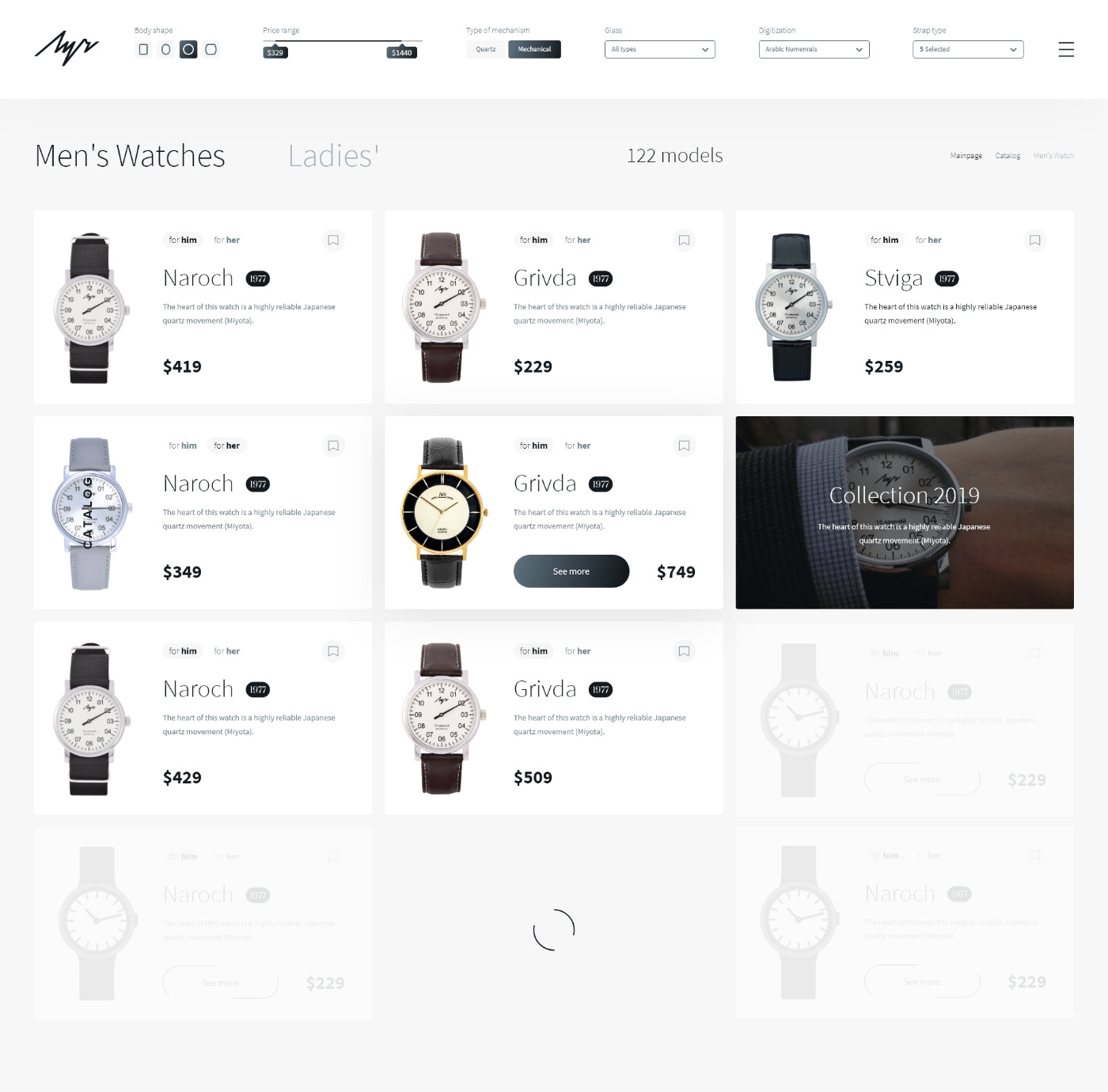 «Луч» | Watch Store — Изображение №12 — Интерфейсы на Dprofile