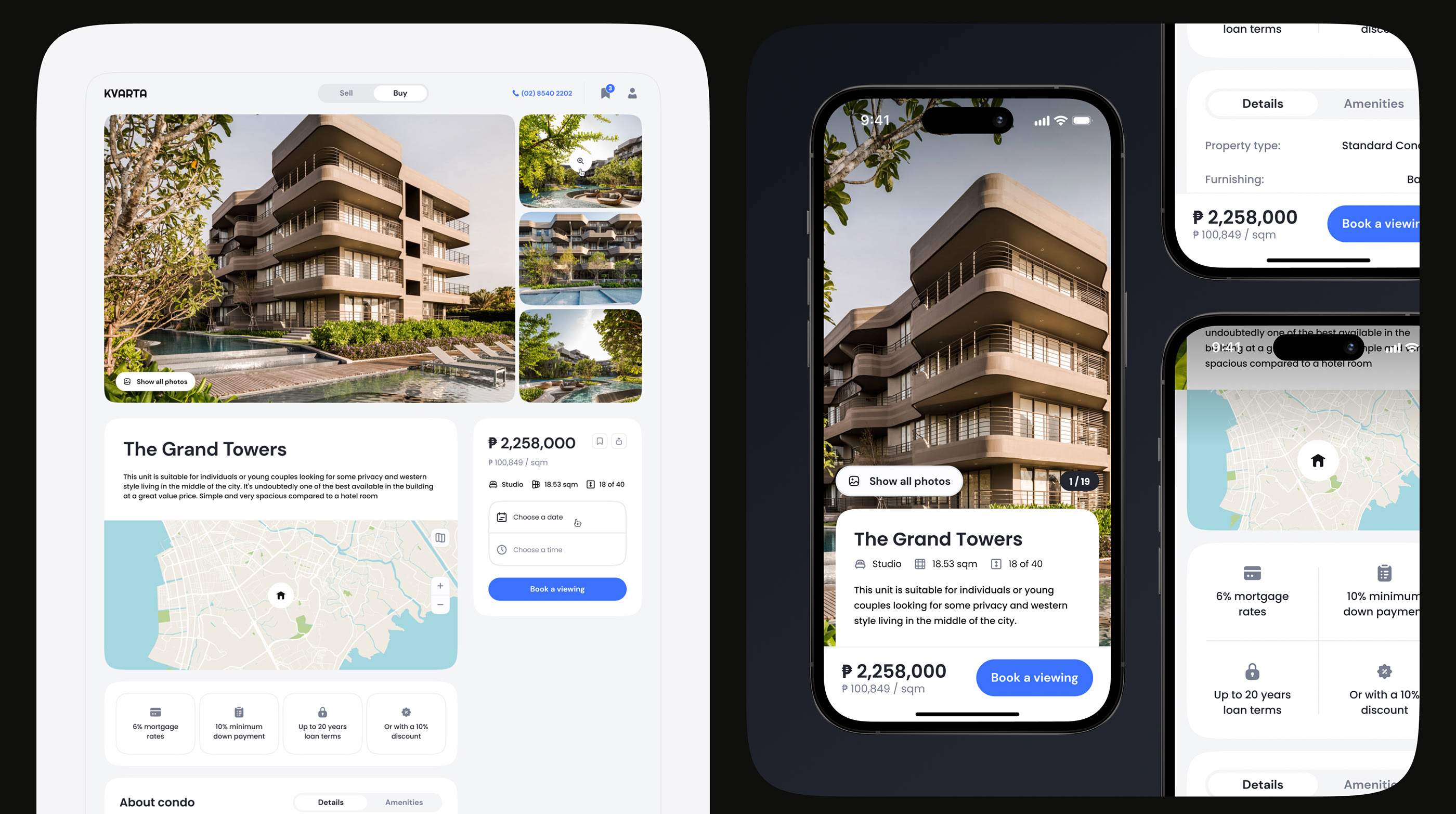 Kvarta | Real Estate Service — Изображение №7 — Интерфейсы на Dprofile