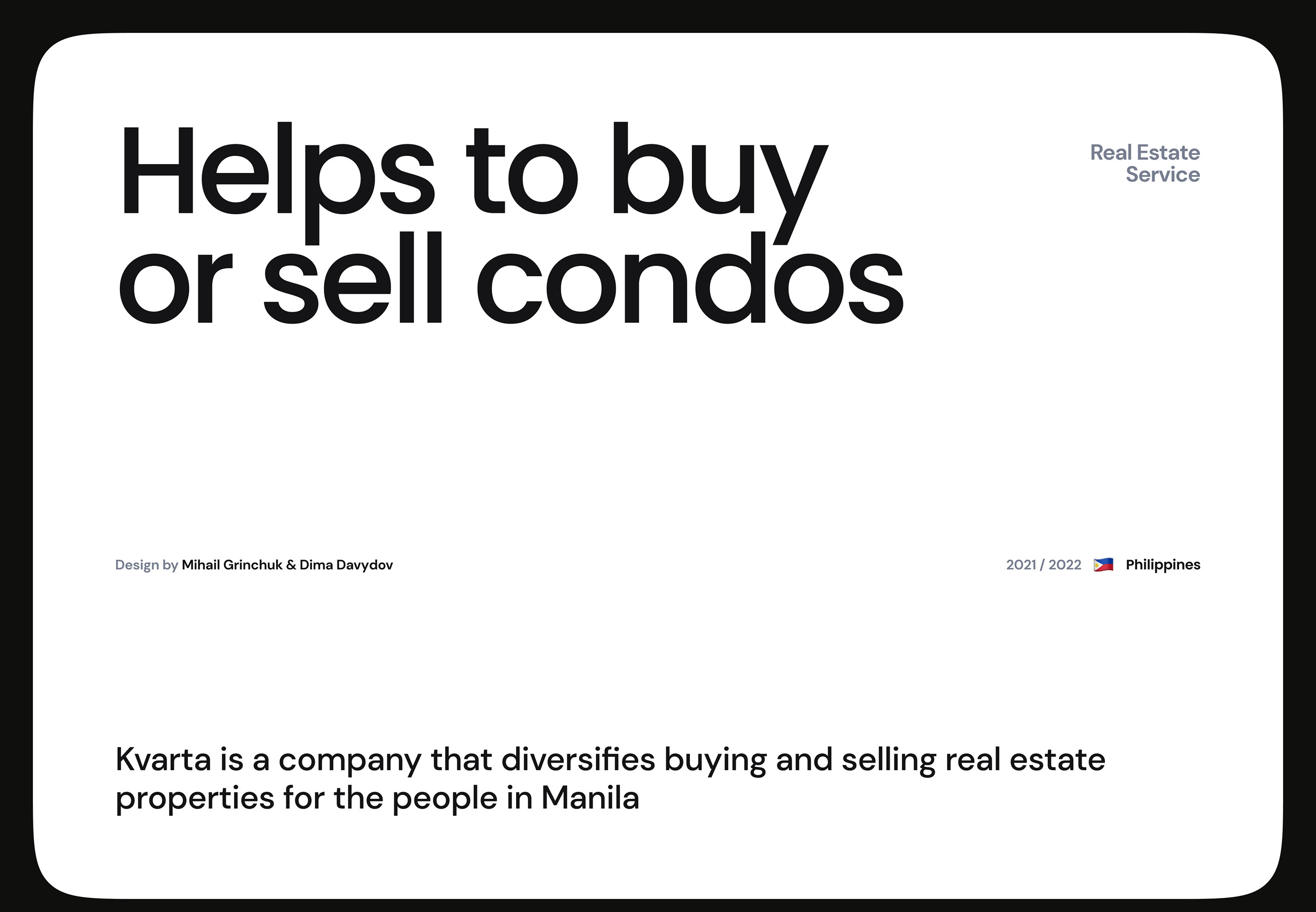 Kvarta | Real Estate Service — Изображение №1 — Интерфейсы на Dprofile