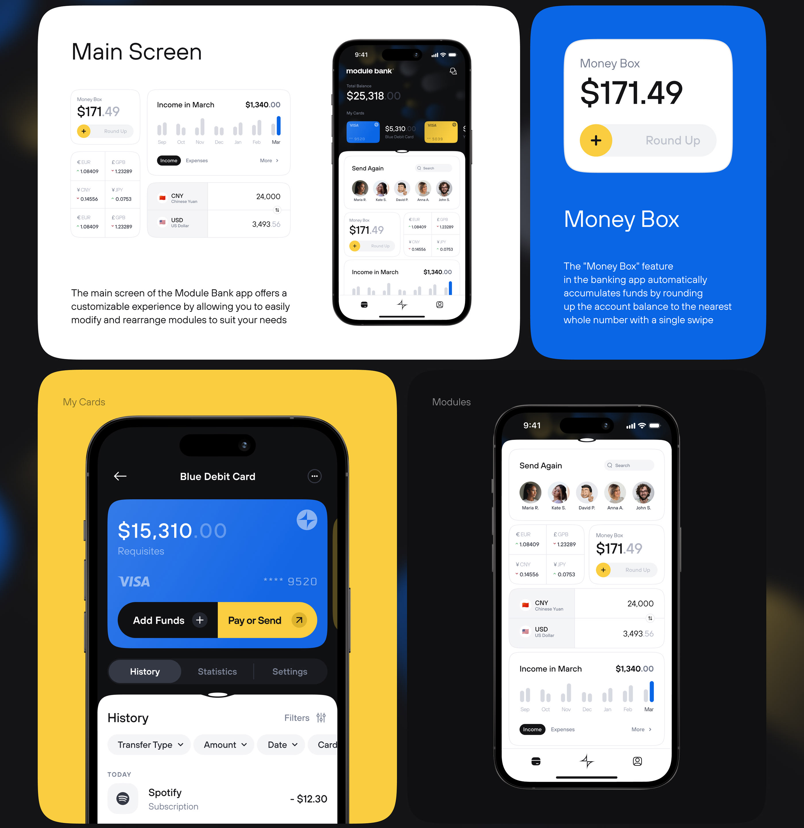 Module Bank | Customizable App — Изображение №9 — Интерфейсы, Брендинг на Dprofile