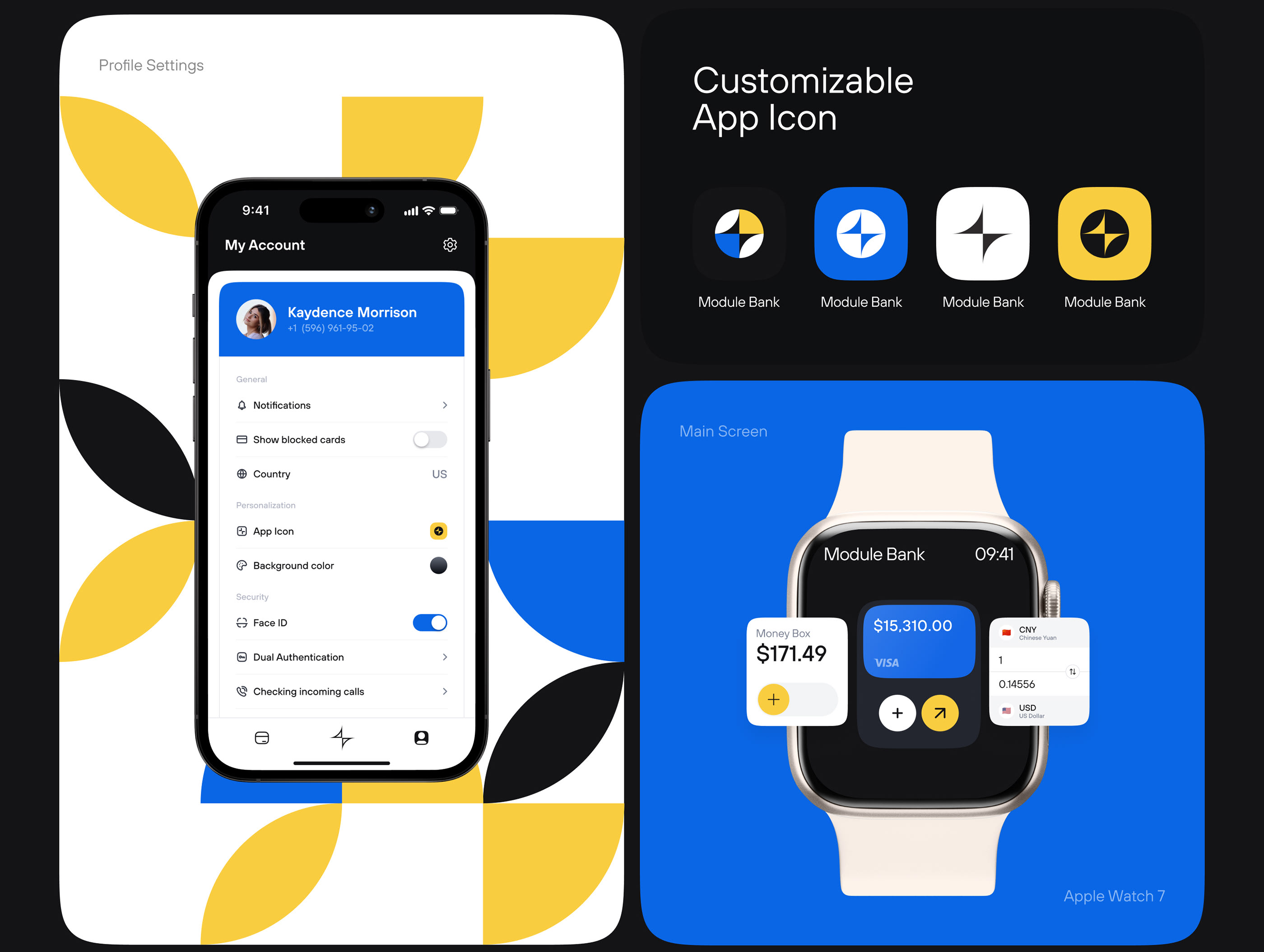 Module Bank | Customizable App — Изображение №13 — Интерфейсы, Брендинг на Dprofile