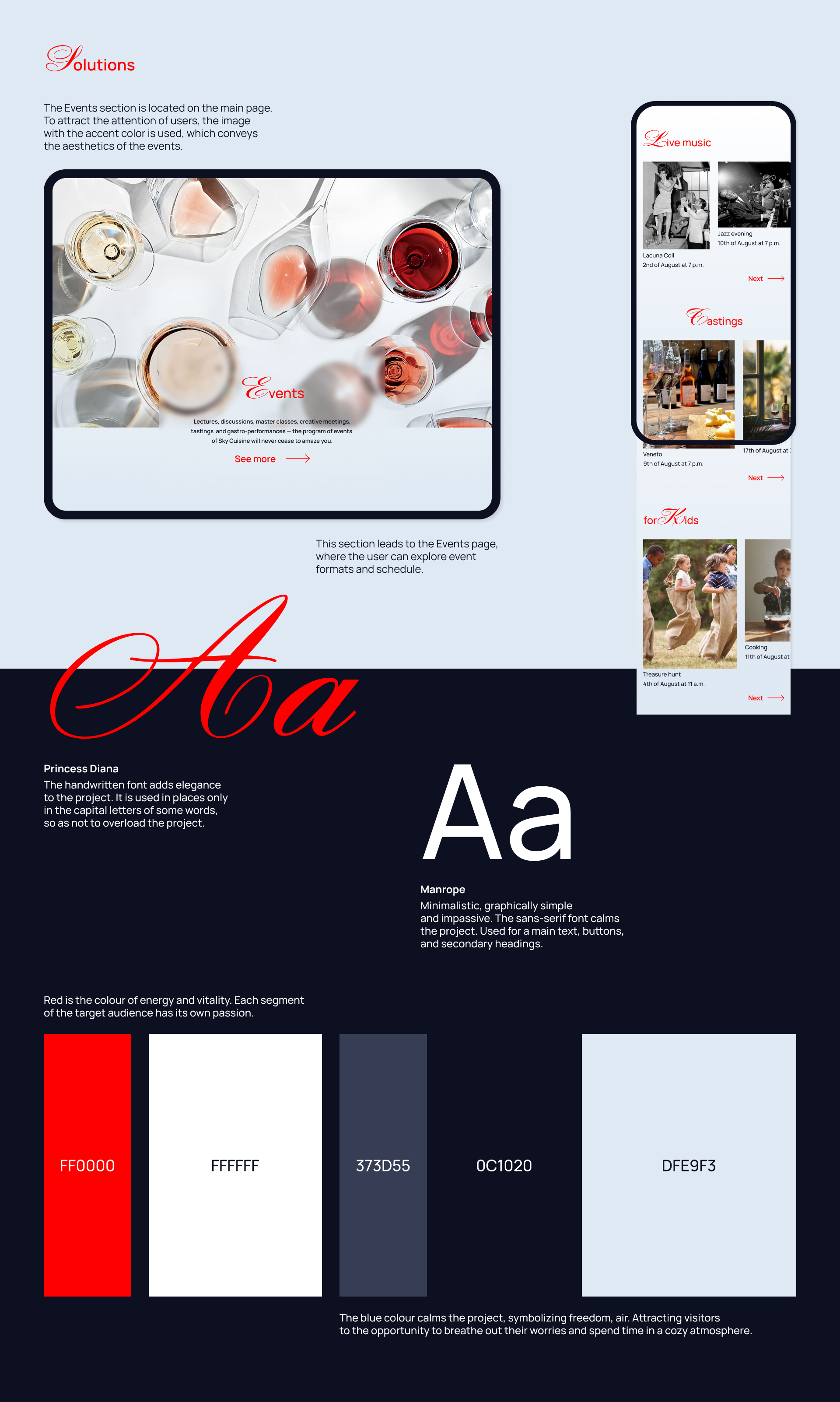 Sky Cuisine — Изображение №2 — Интерфейсы, Анимация на Dprofile