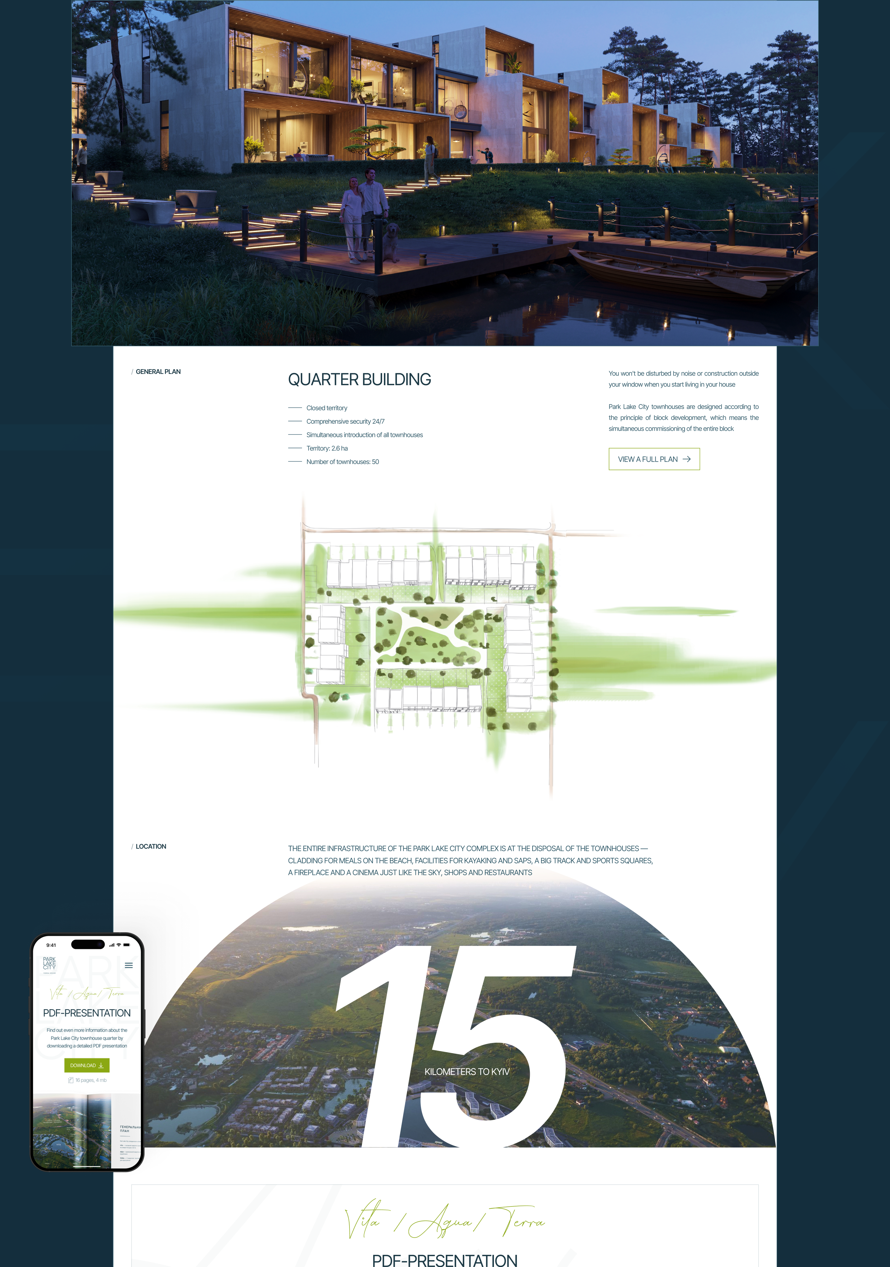 Разработка сайта для жилого комплекса / Park Lake City — Изображение №5 — Интерфейсы, Брендинг на Dprofile