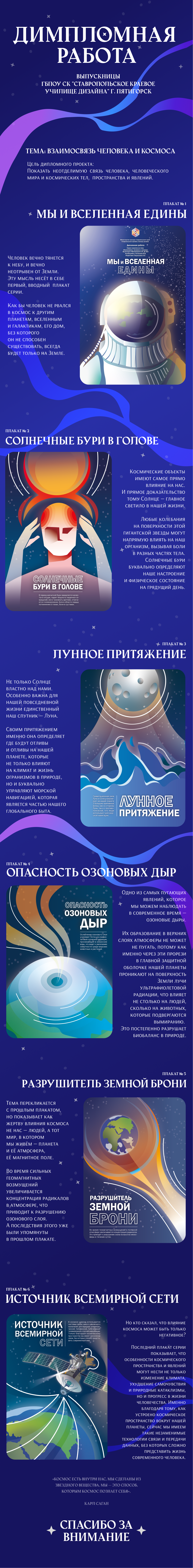 Дипломная работа на тему "Взаимодействие человека и космоса" — Изображение №1 — Иллюстрация, Графика на Dprofile