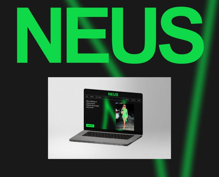 NEUS FASHION identity/website — Интерфейсы, Брендинг на Dprofile