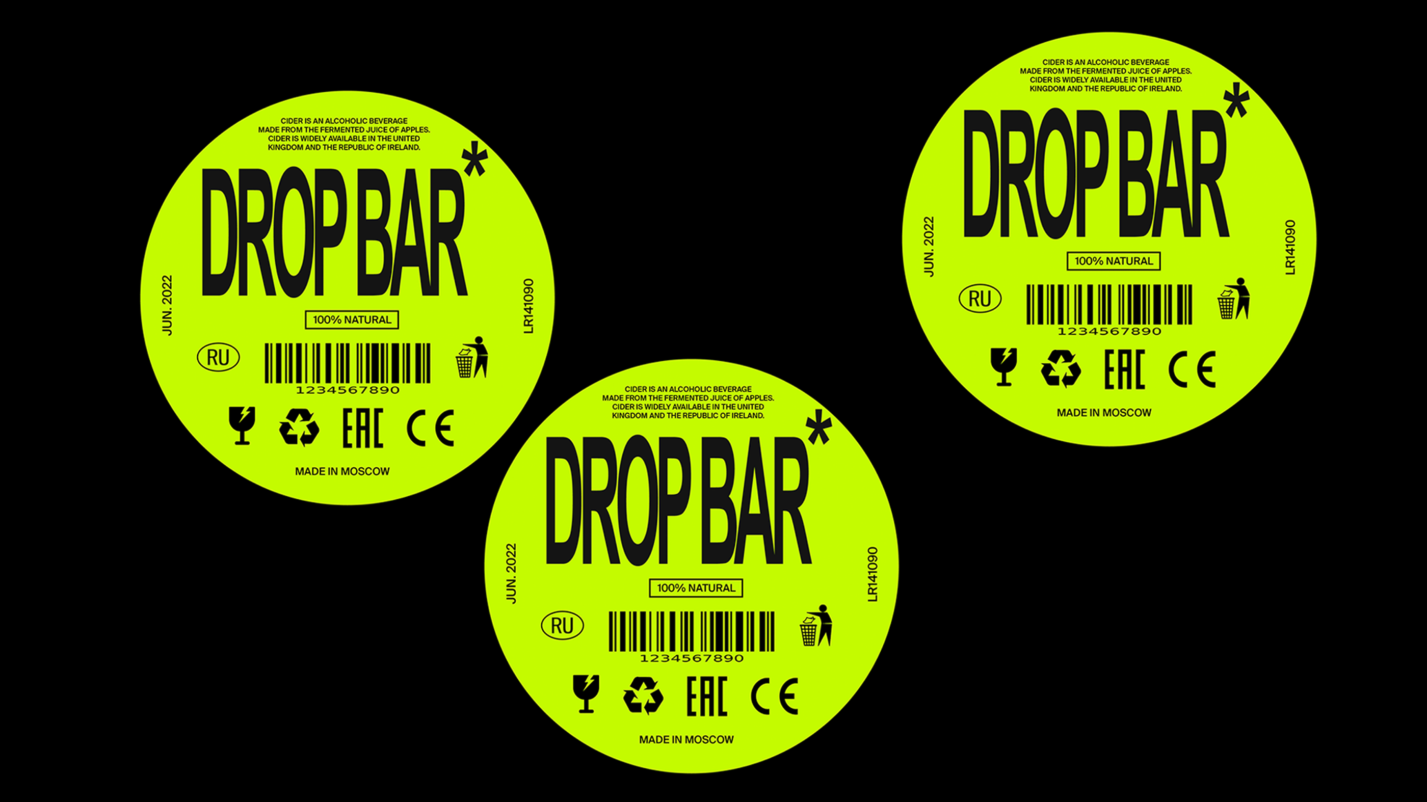 DROP BAR identity — Изображение №6 — Брендинг на Dprofile