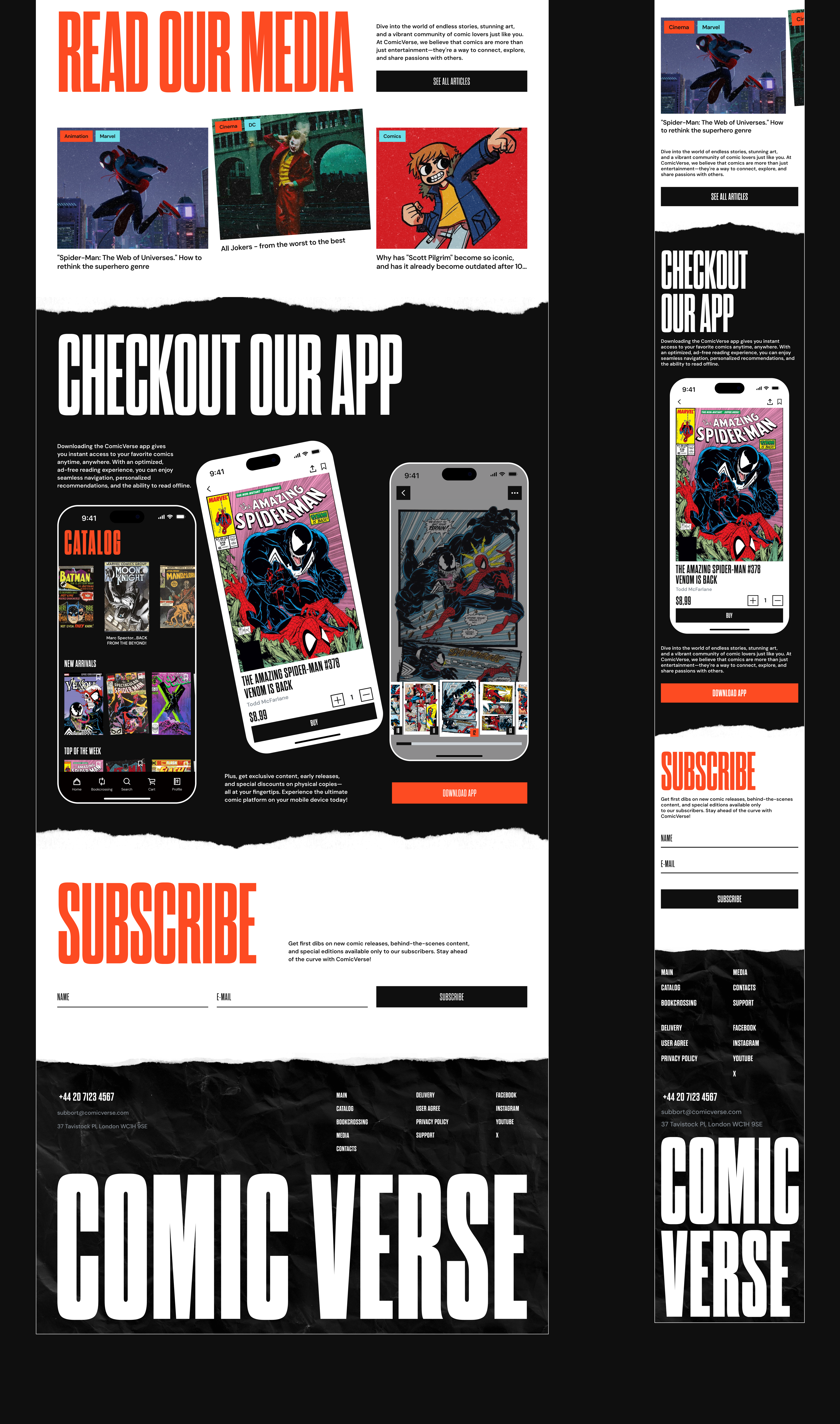 Comic book store UX/UI — Изображение №6 — Интерфейсы, Анимация на Dprofile