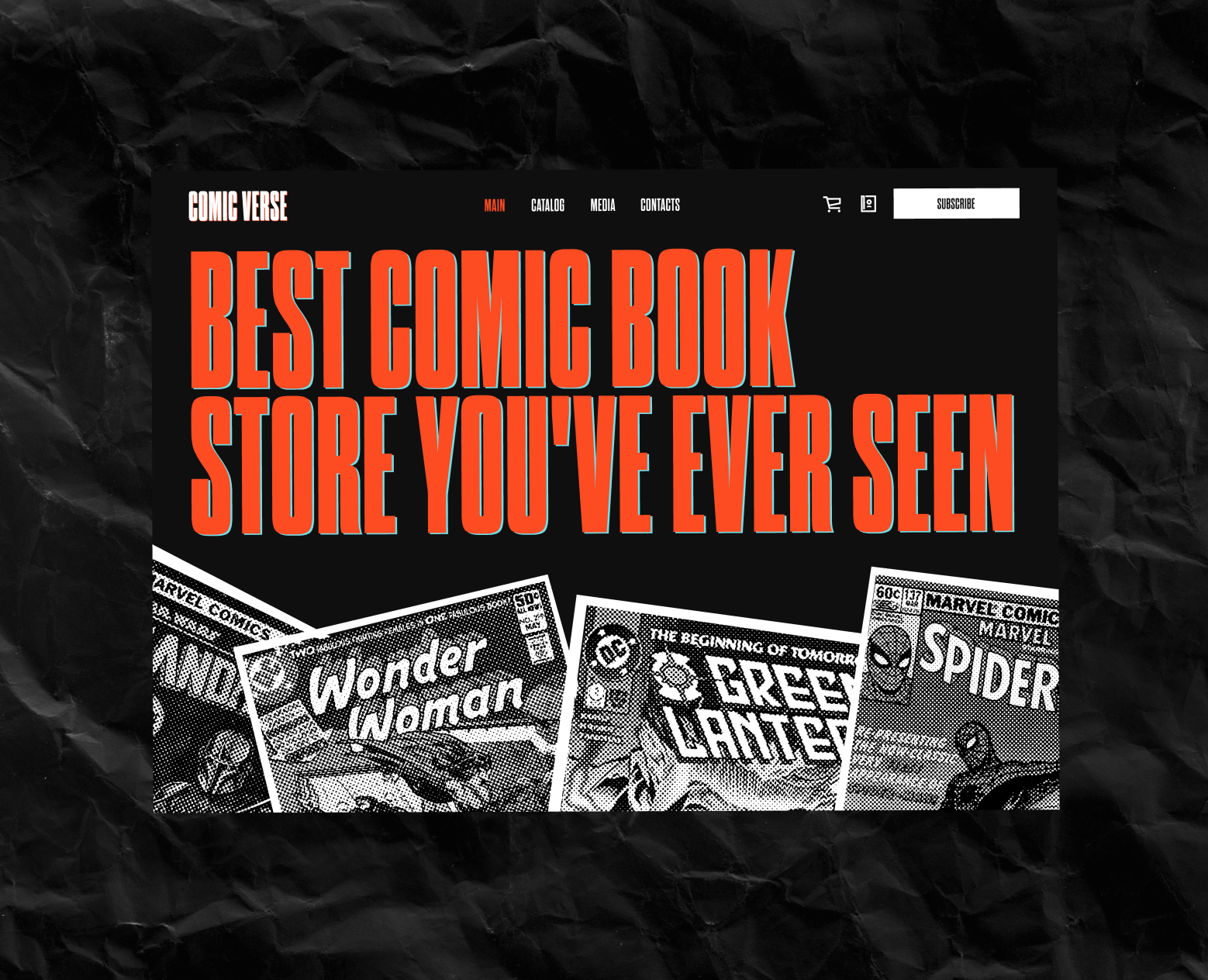 Comic book store UX/UI — Интерфейсы, Анимация на Dprofile