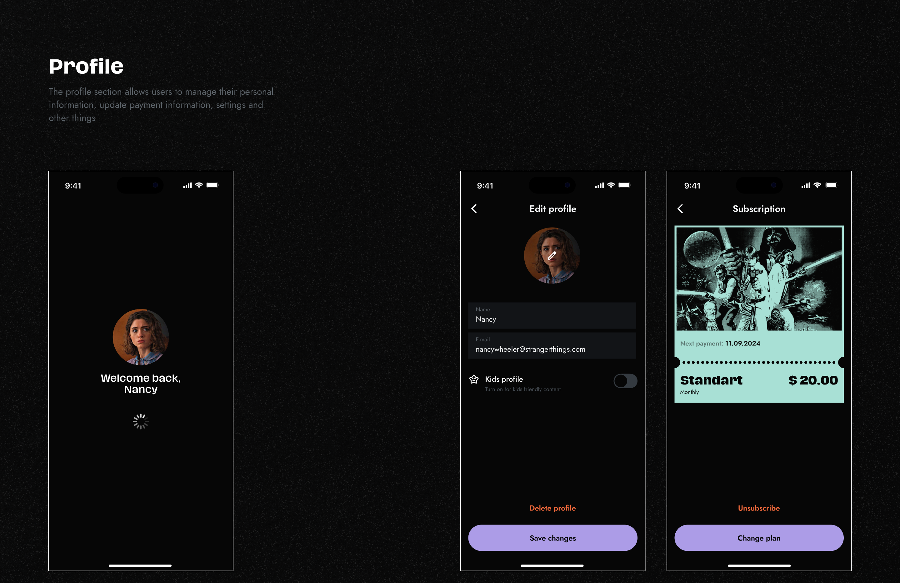Reelo Online-cinema app — Изображение №26 — Интерфейсы на Dprofile