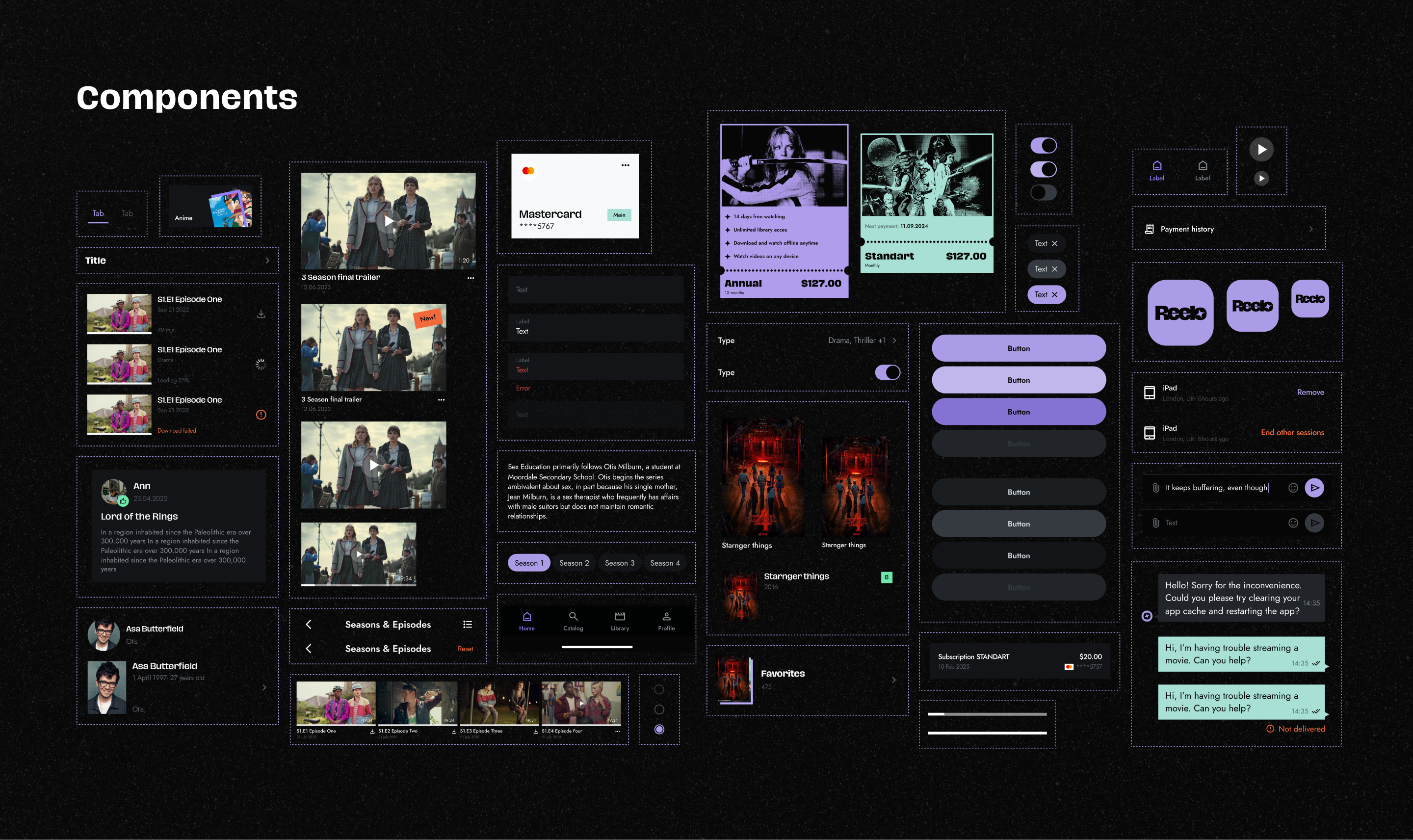 Reelo Online-cinema app — Изображение №23 — Интерфейсы на Dprofile
