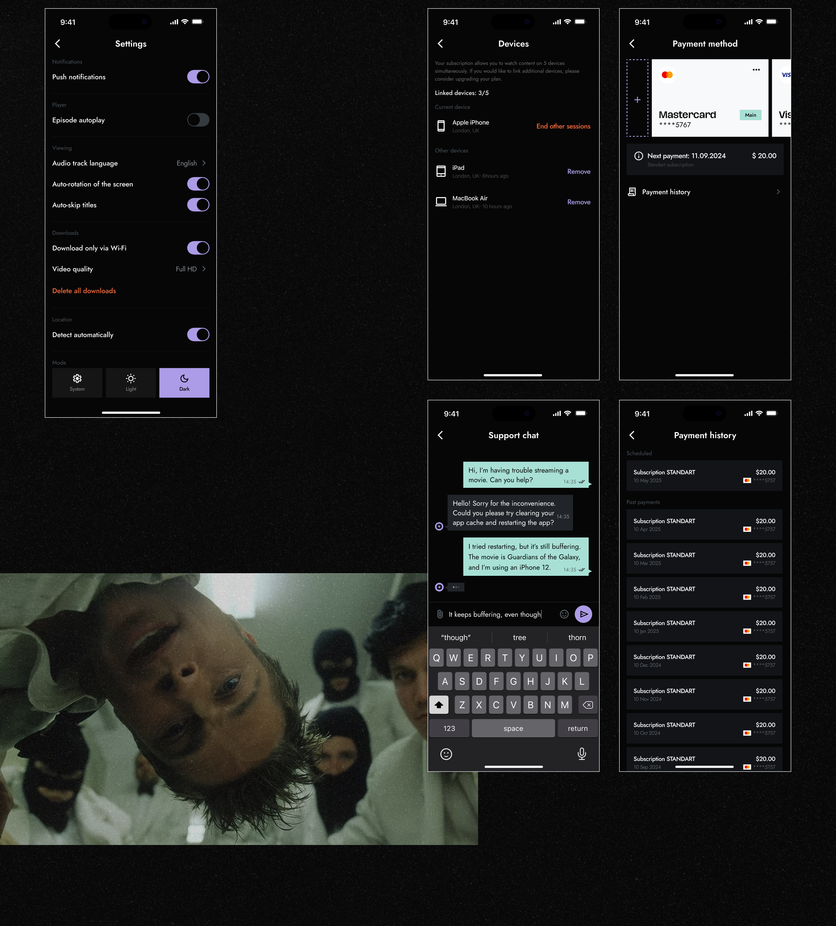 Reelo Online-cinema app — Изображение №27 — Интерфейсы на Dprofile