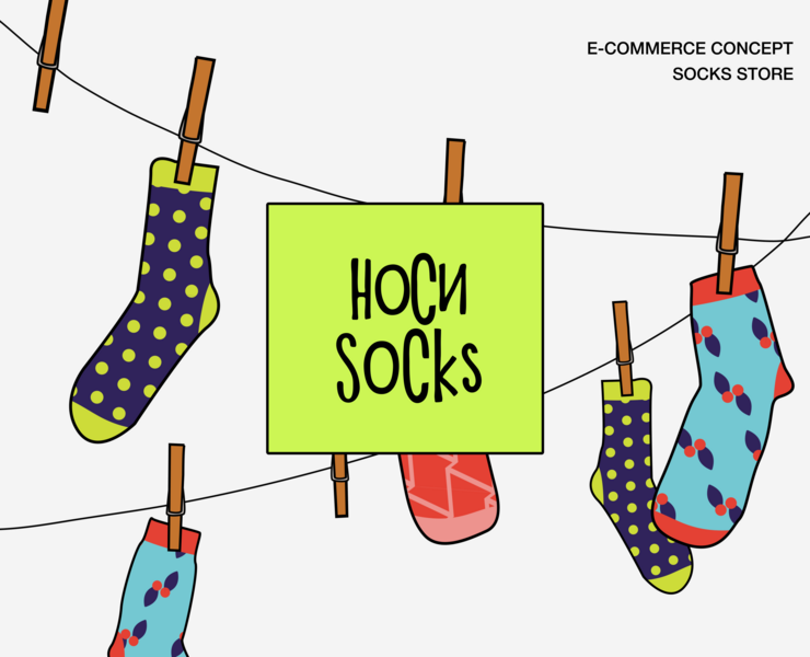НосиSocks | E-commerce — Интерфейсы, Иллюстрация на Dprofile