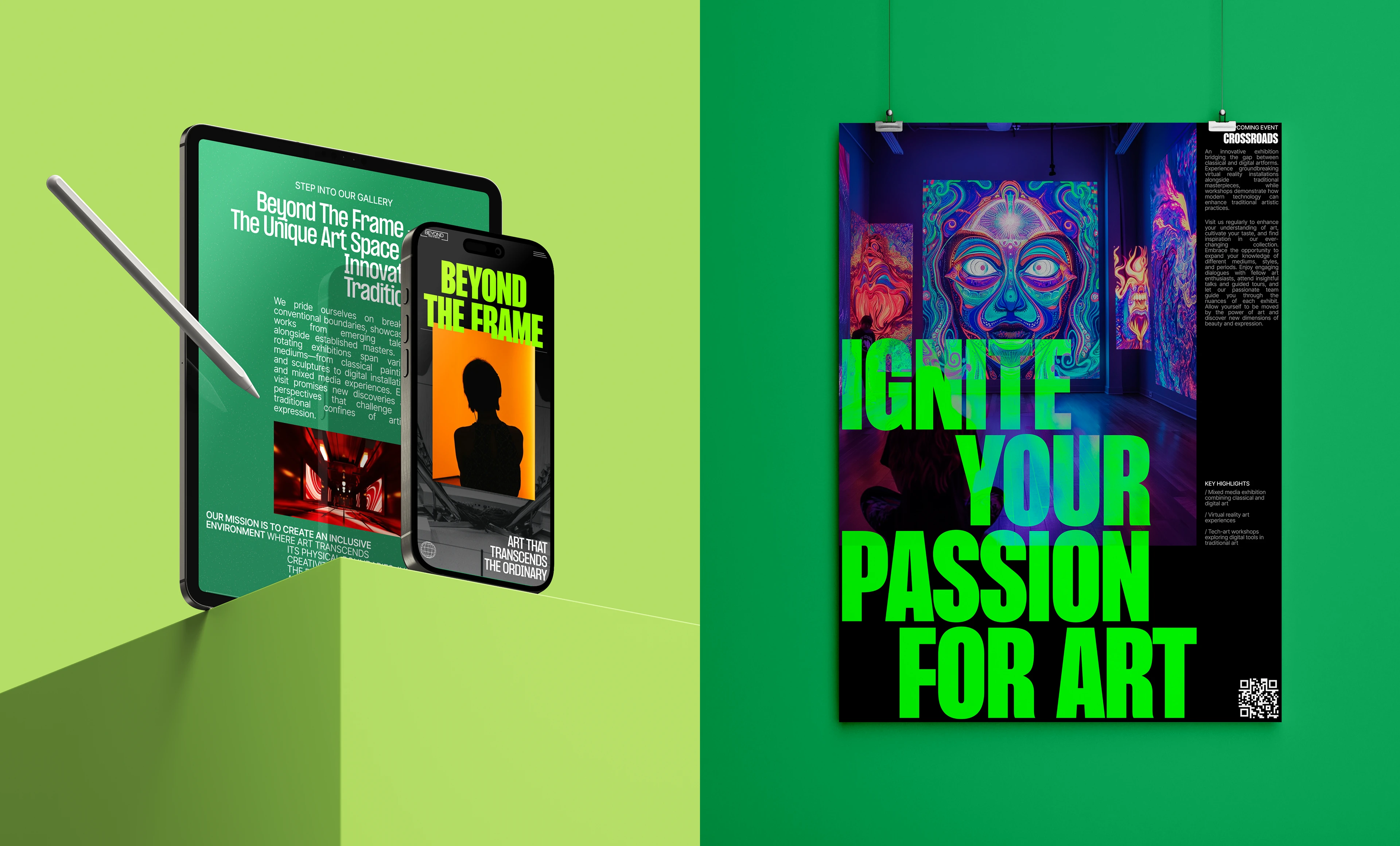 Beyond the Frame | Art Gallery Website — Изображение №6 — Интерфейсы, Анимация на Dprofile