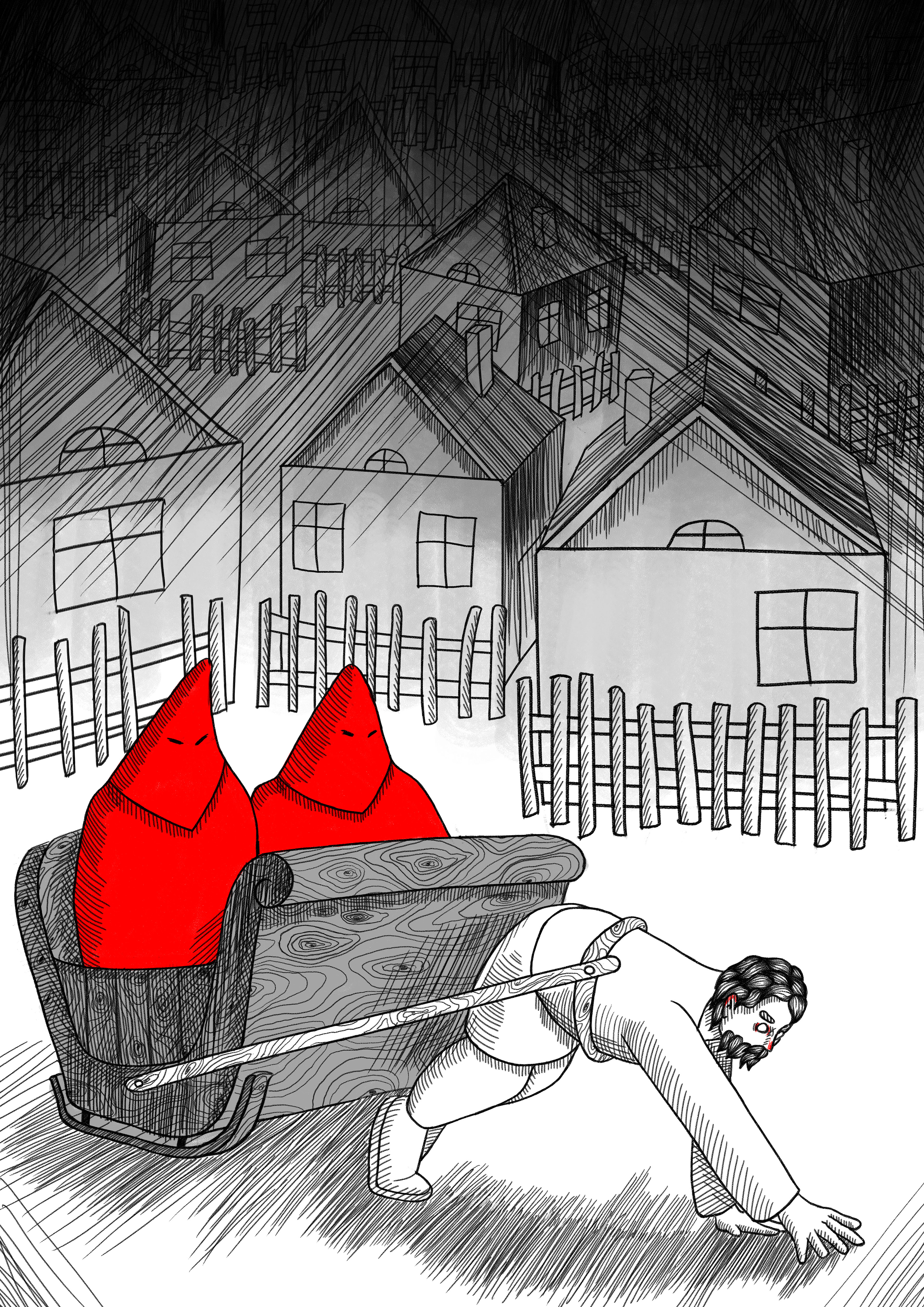 Иллюстрации к роману «Кысь» Татьяны Толстой — Изображение №6 — Иллюстрация, Графика на Dprofile