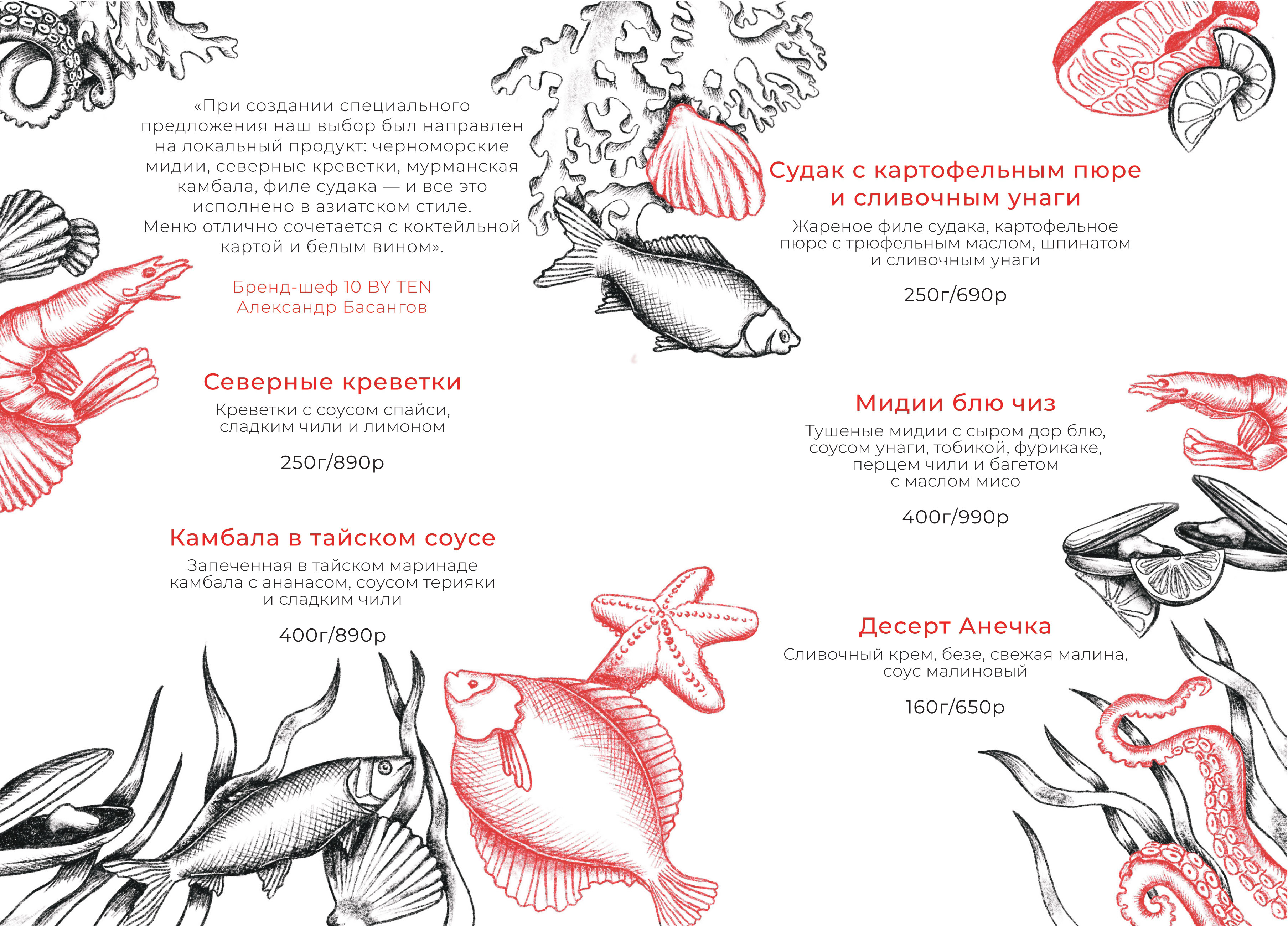 Рыбное меню — Изображение №2 — Иллюстрация, Графика на Dprofile