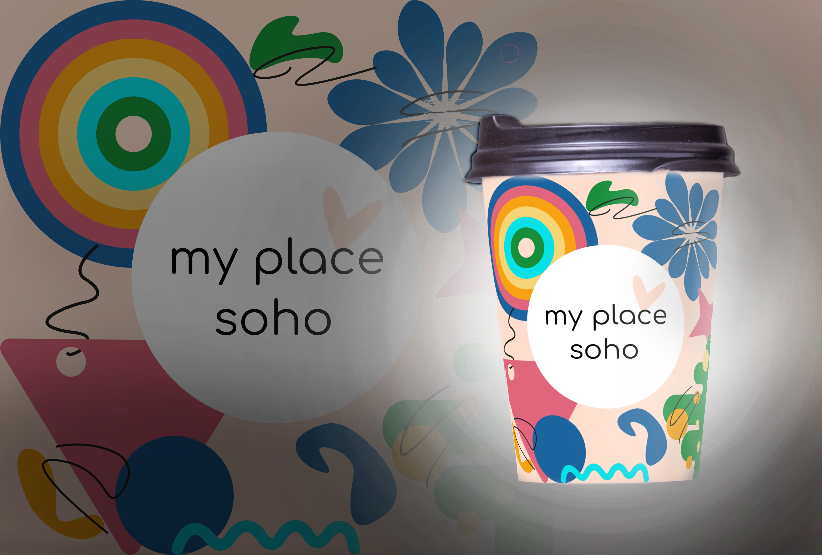 Фирменный стиль кофейни my place soho — Изображение №1 — Брендинг на Dprofile