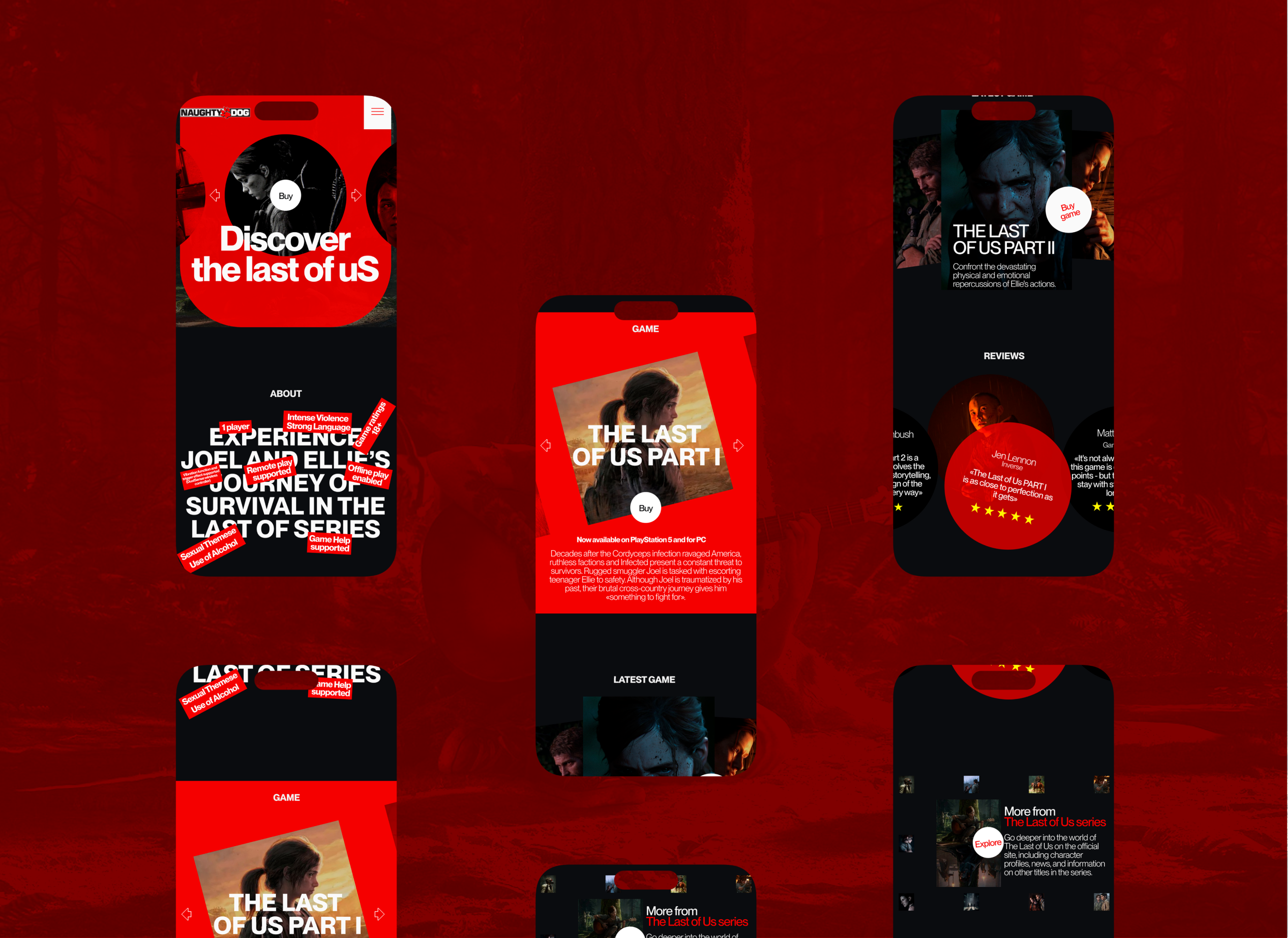 NAUGHTY DOG / Corporate website — Изображение №6 — Интерфейсы на Dprofile