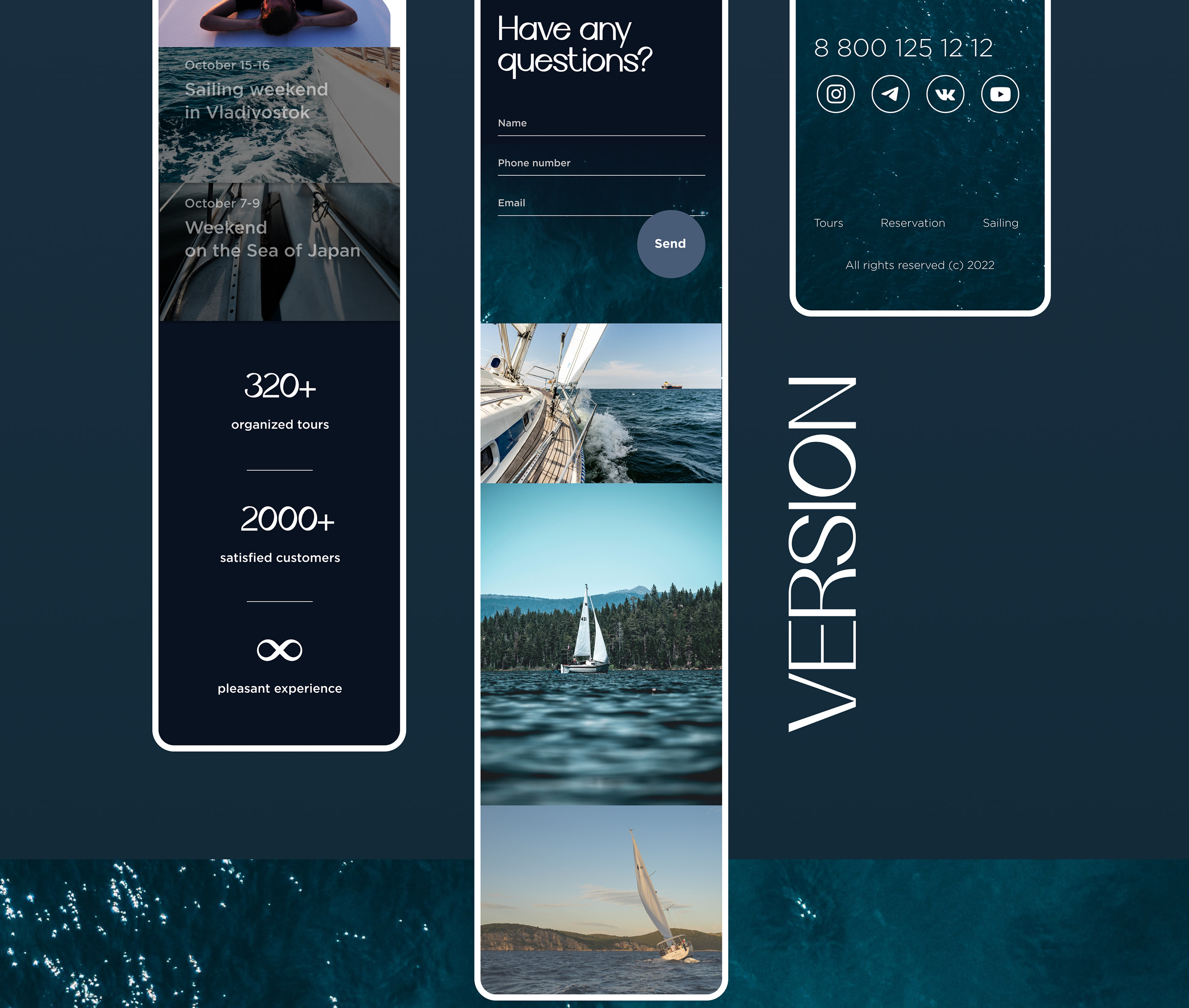 Website from sailing training | "Monsoon" — Изображение №8 — Интерфейсы, Графика на Dprofile