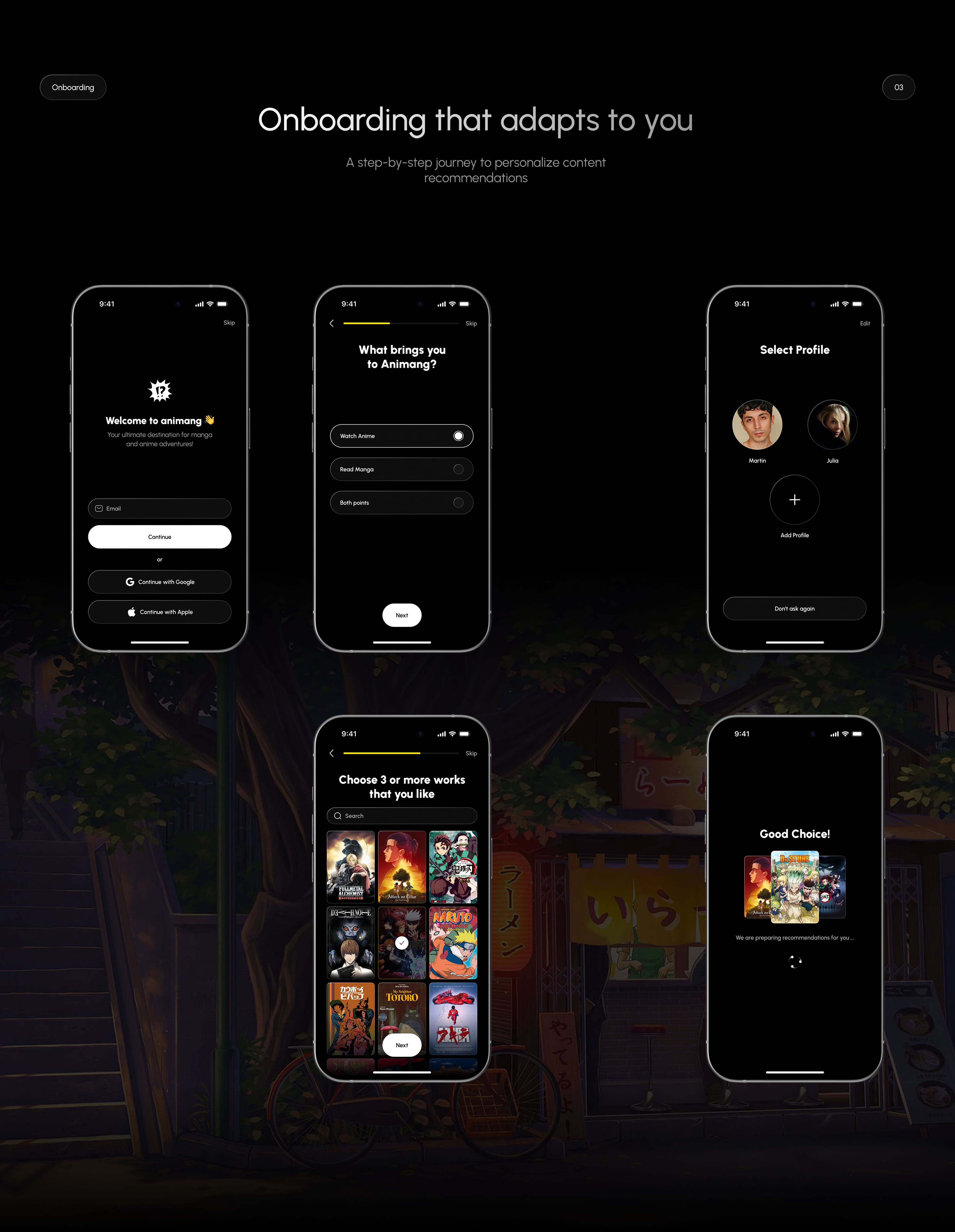 Animang App — Изображение №4 — Интерфейсы на Dprofile