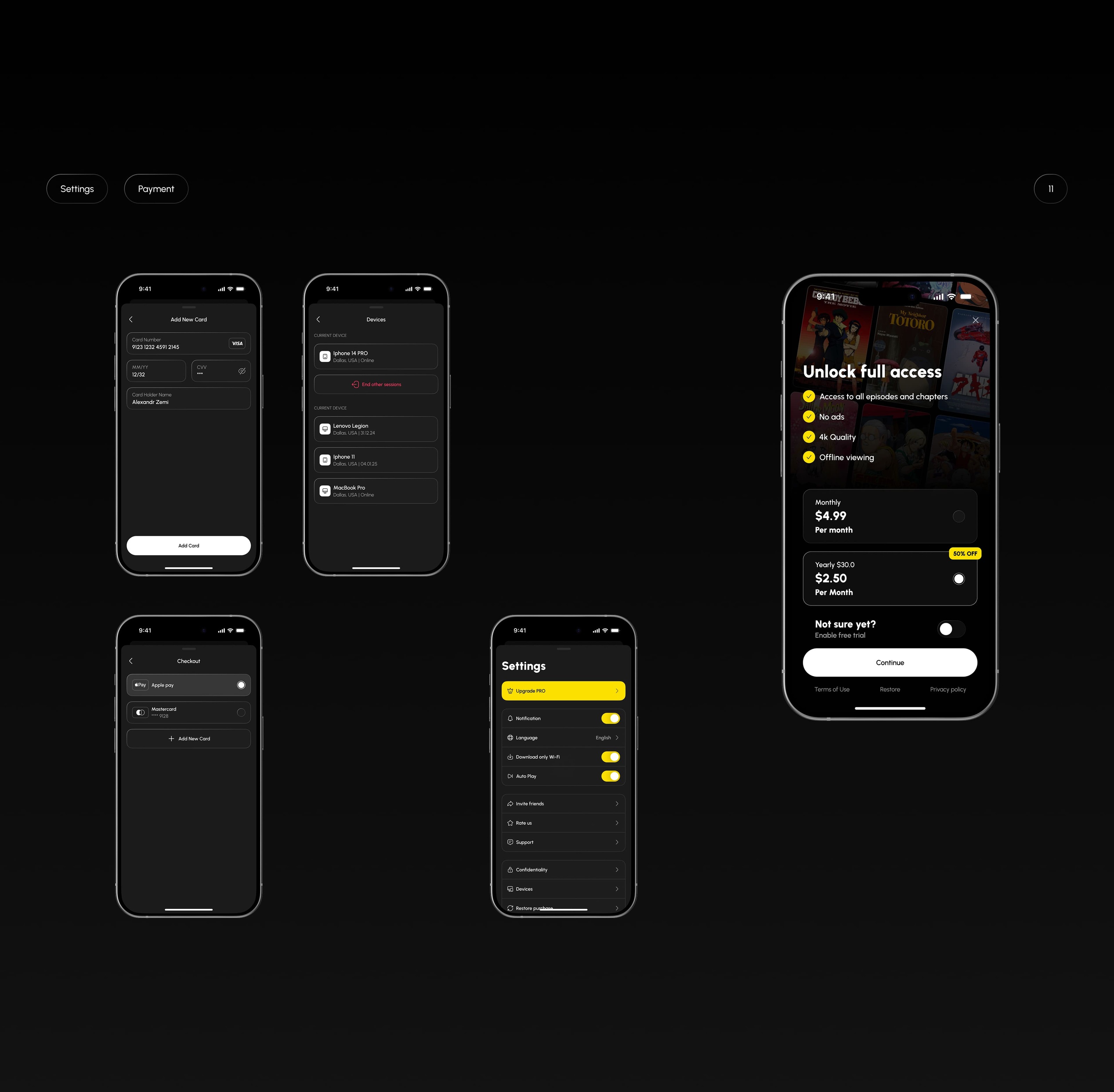 Animang App — Изображение №18 — Интерфейсы на Dprofile