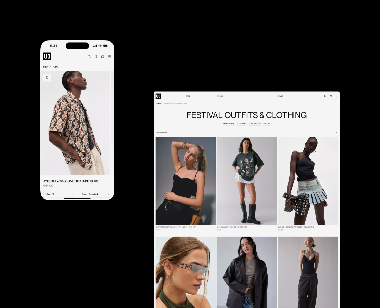 Urban Outfitters — Интерфейсы на Dprofile