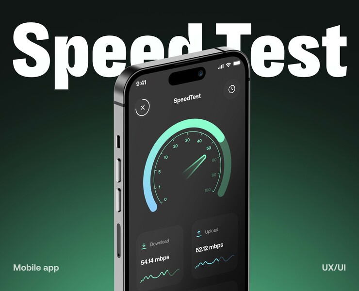 Speed test - mobile app — Интерфейсы на Dprofile