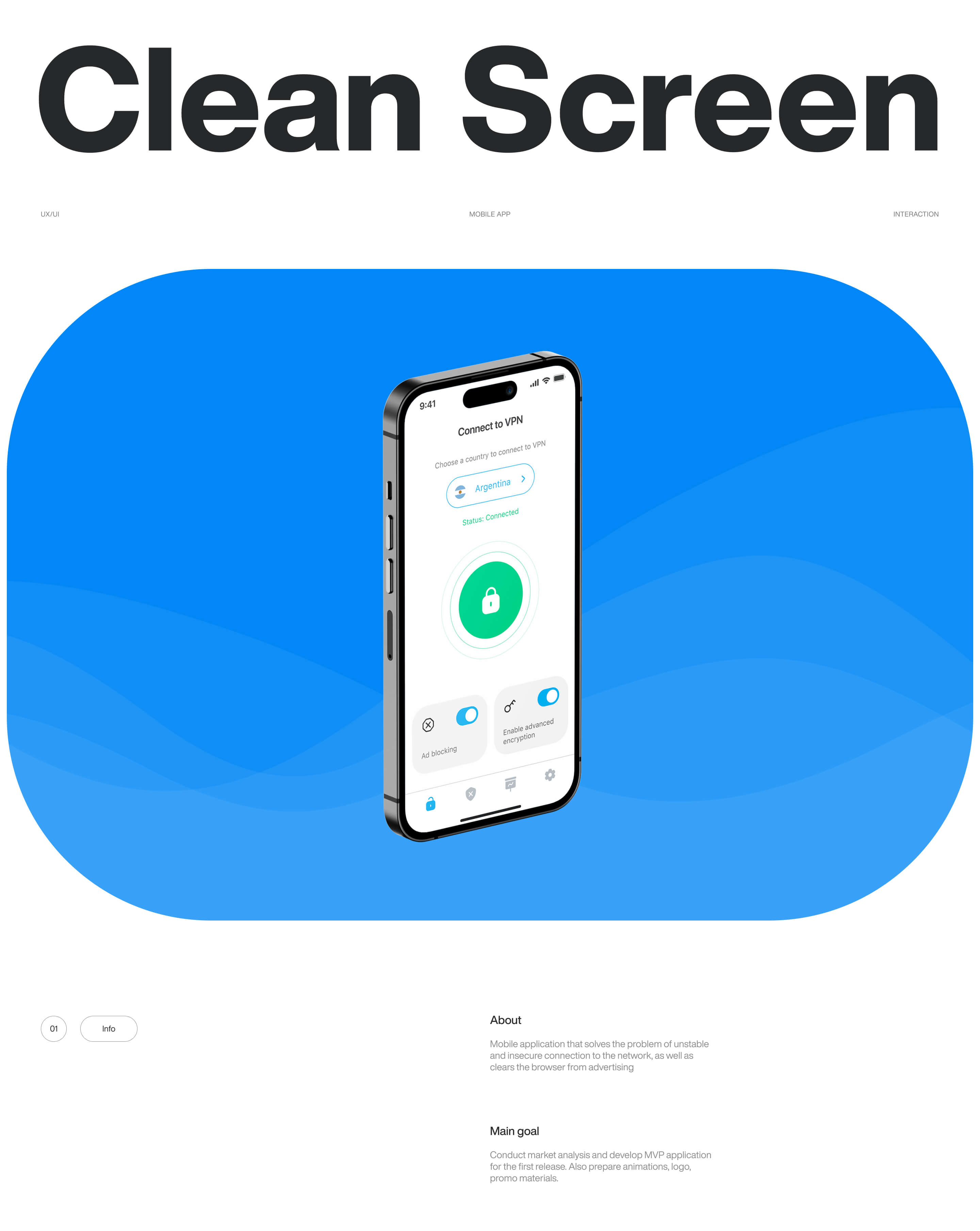 Clean screen - mobile app — Изображение №1 — Интерфейсы на Dprofile
