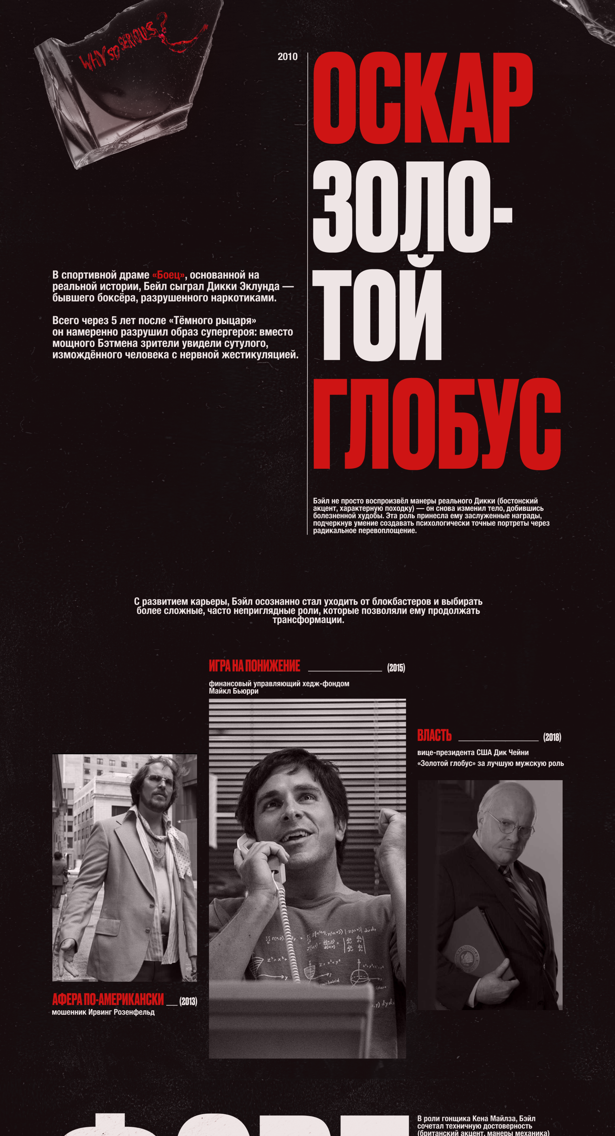 Лонгрид о Кристиане Бэйле — Изображение №5 — Графика, Маркетинг на Dprofile