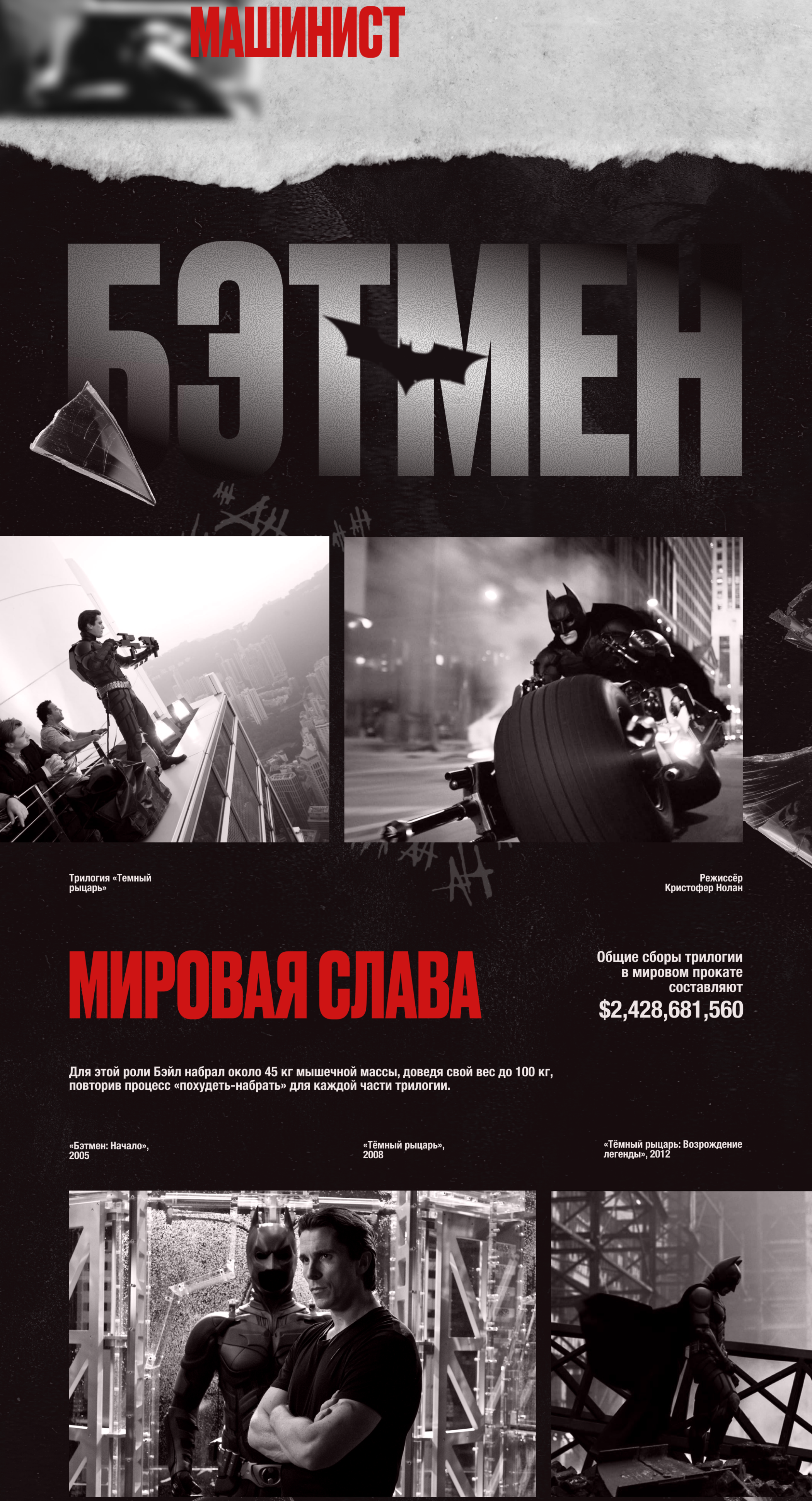 Лонгрид о Кристиане Бэйле — Изображение №4 — Графика, Маркетинг на Dprofile