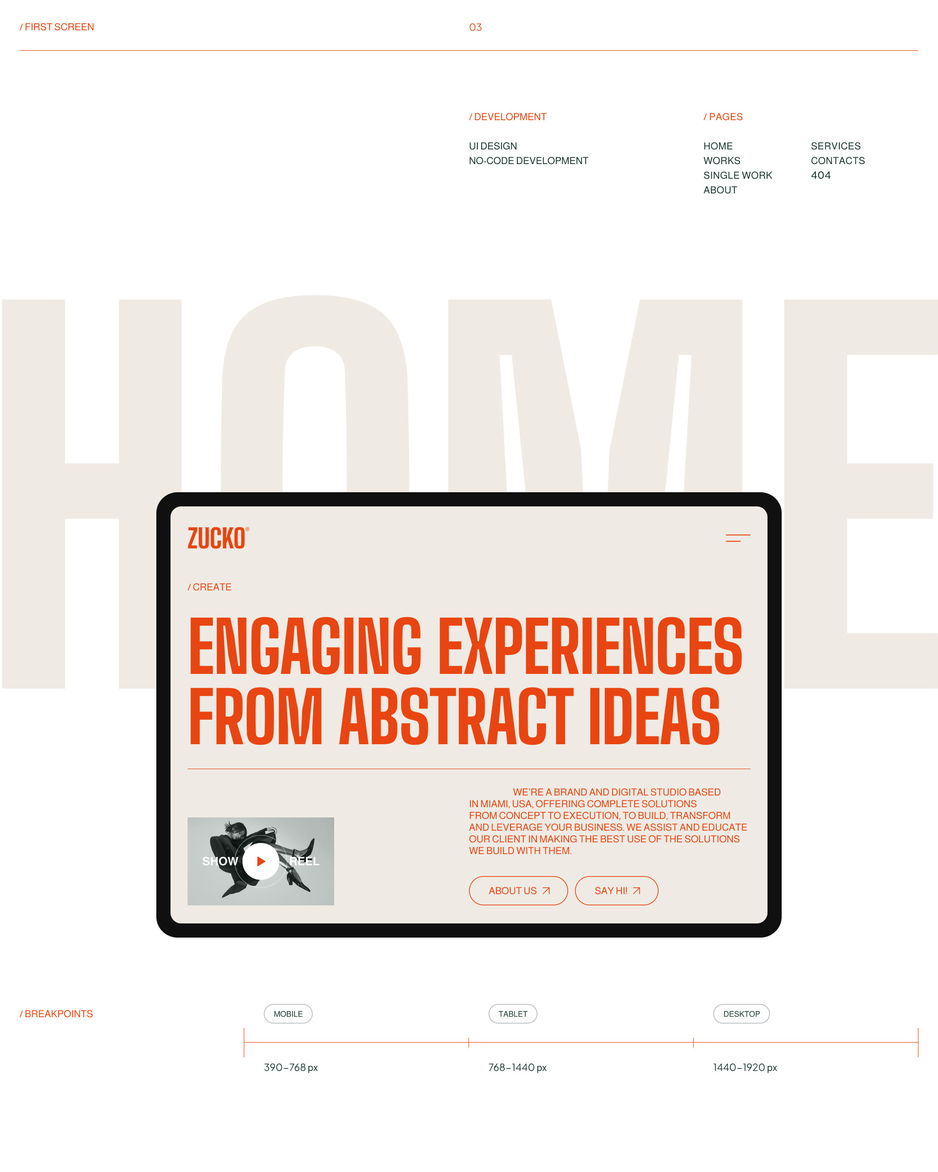 Zucko Creative Studio — Изображение №4 — Интерфейсы на Dprofile