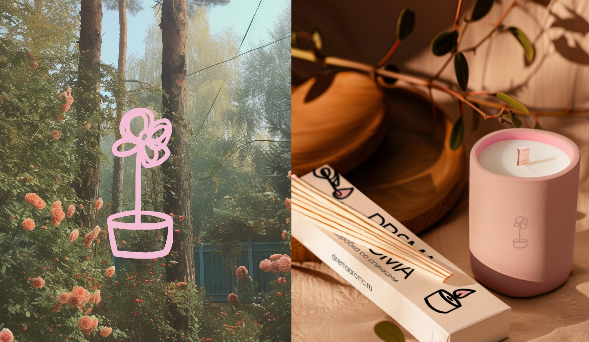 DREMA AROMA — Ароматические свечи с запахом ностальгии — Изображение №8 — Интерфейсы, Брендинг на Dprofile