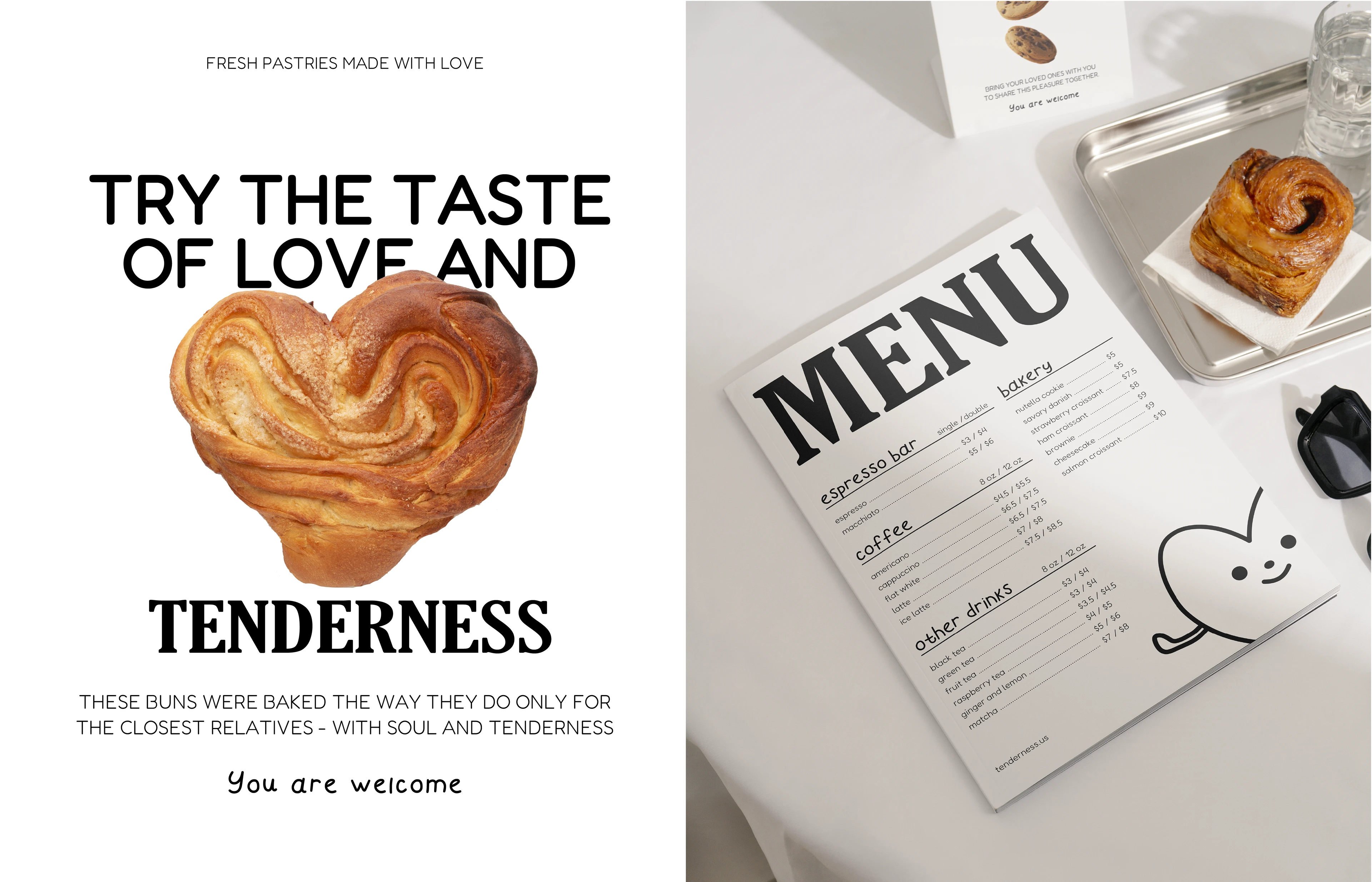 Кофейня tenderness | логотип | фирменный стиль — Изображение №6 — Брендинг на Dprofile
