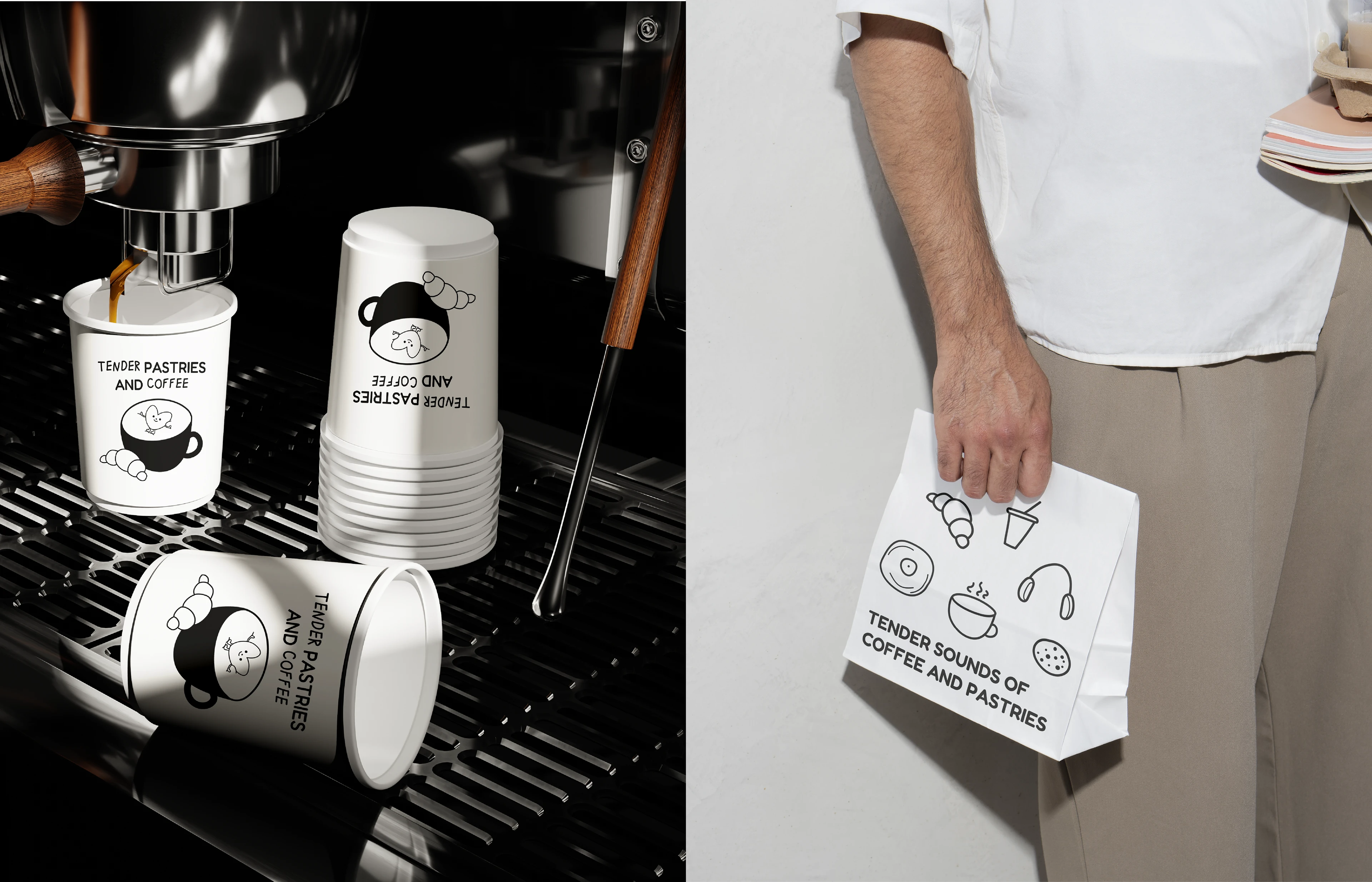 Кофейня tenderness | логотип | фирменный стиль — Изображение №4 — Брендинг на Dprofile