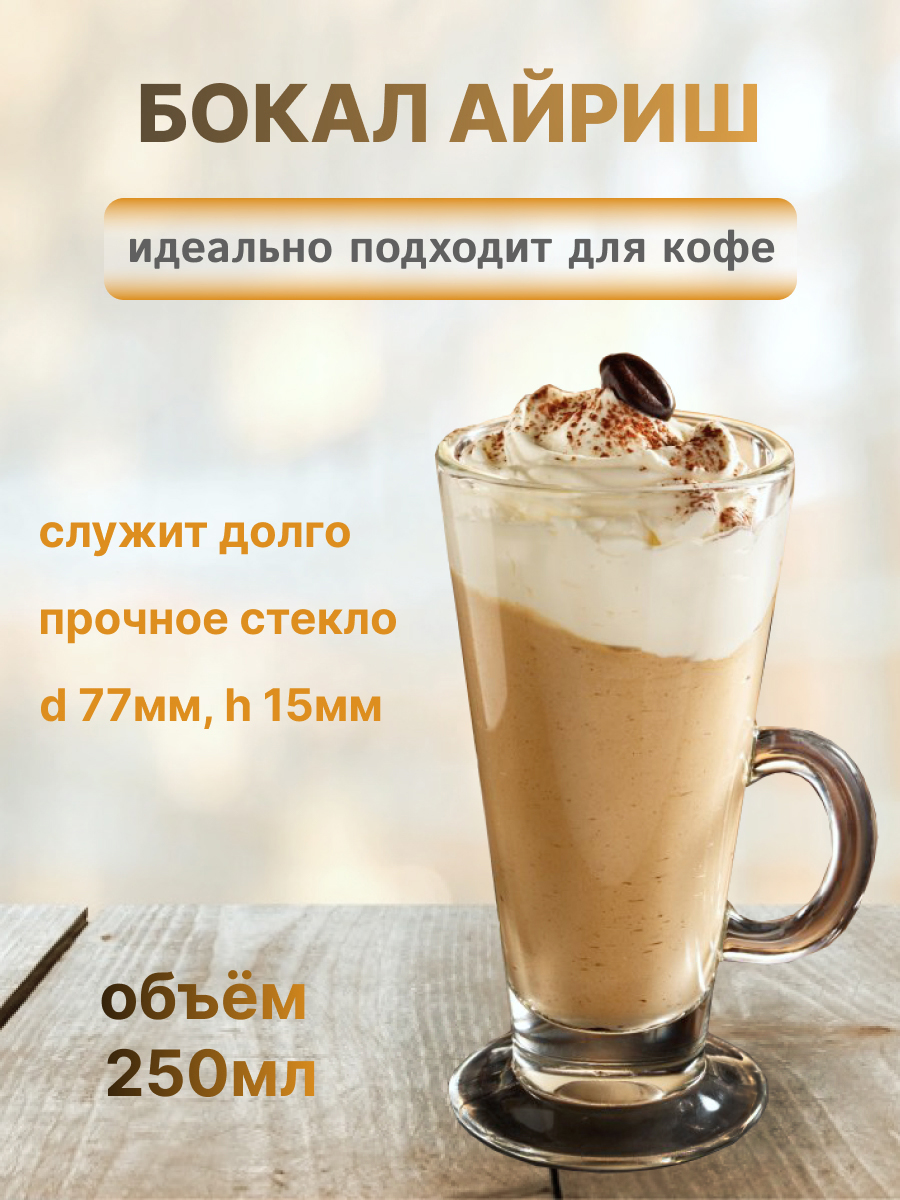 Инфографика бокала айриш для маркетплейсов — Изображение №1 — Графика на Dprofile