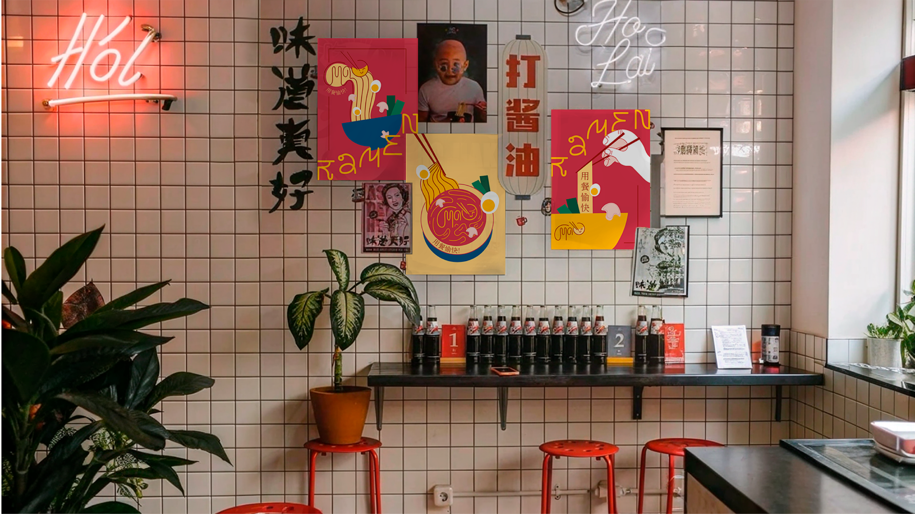 Лапшичная "Мао" — Изображение №12 — Брендинг, Графика на Dprofile