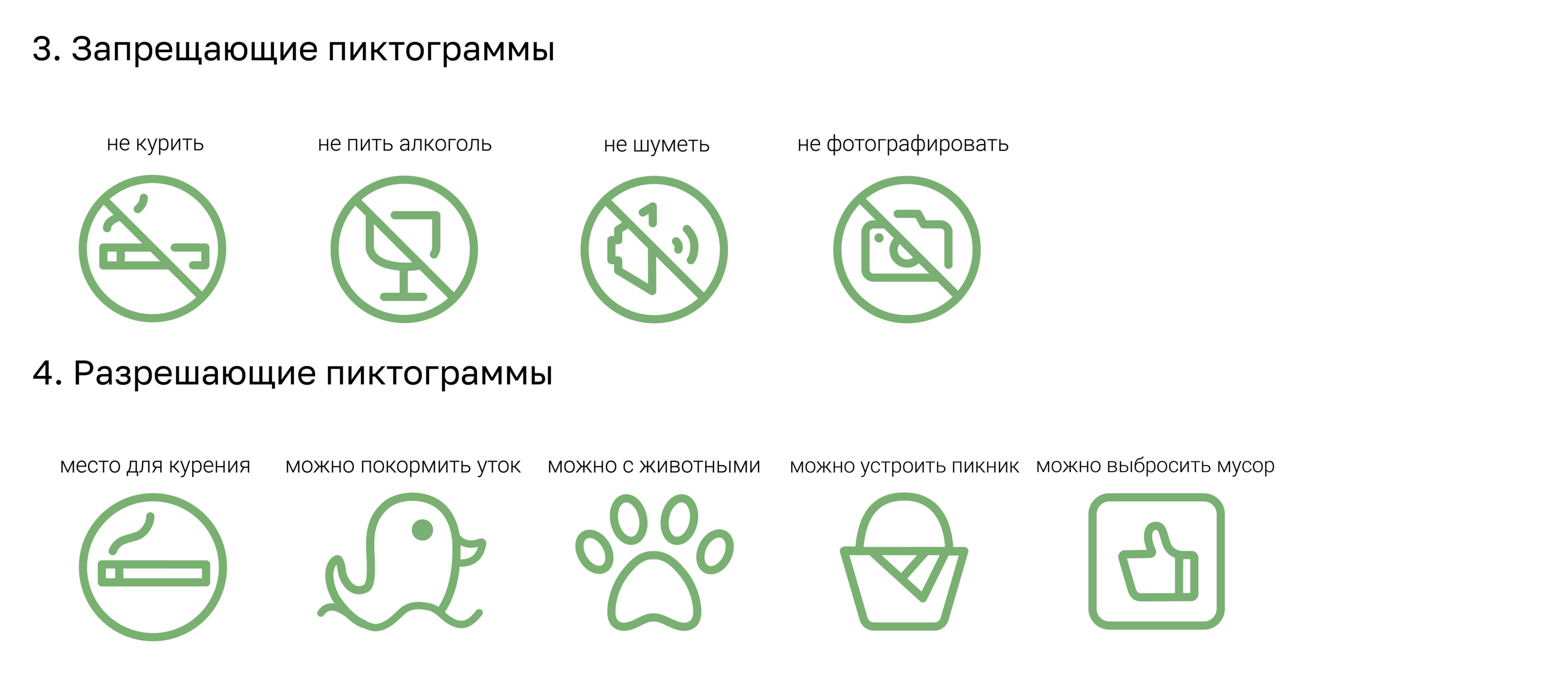 Система навигационных пиктограмм для парковых зон — Изображение №5 — Графика на Dprofile